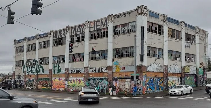 The airplane factory in Portland, Oregon