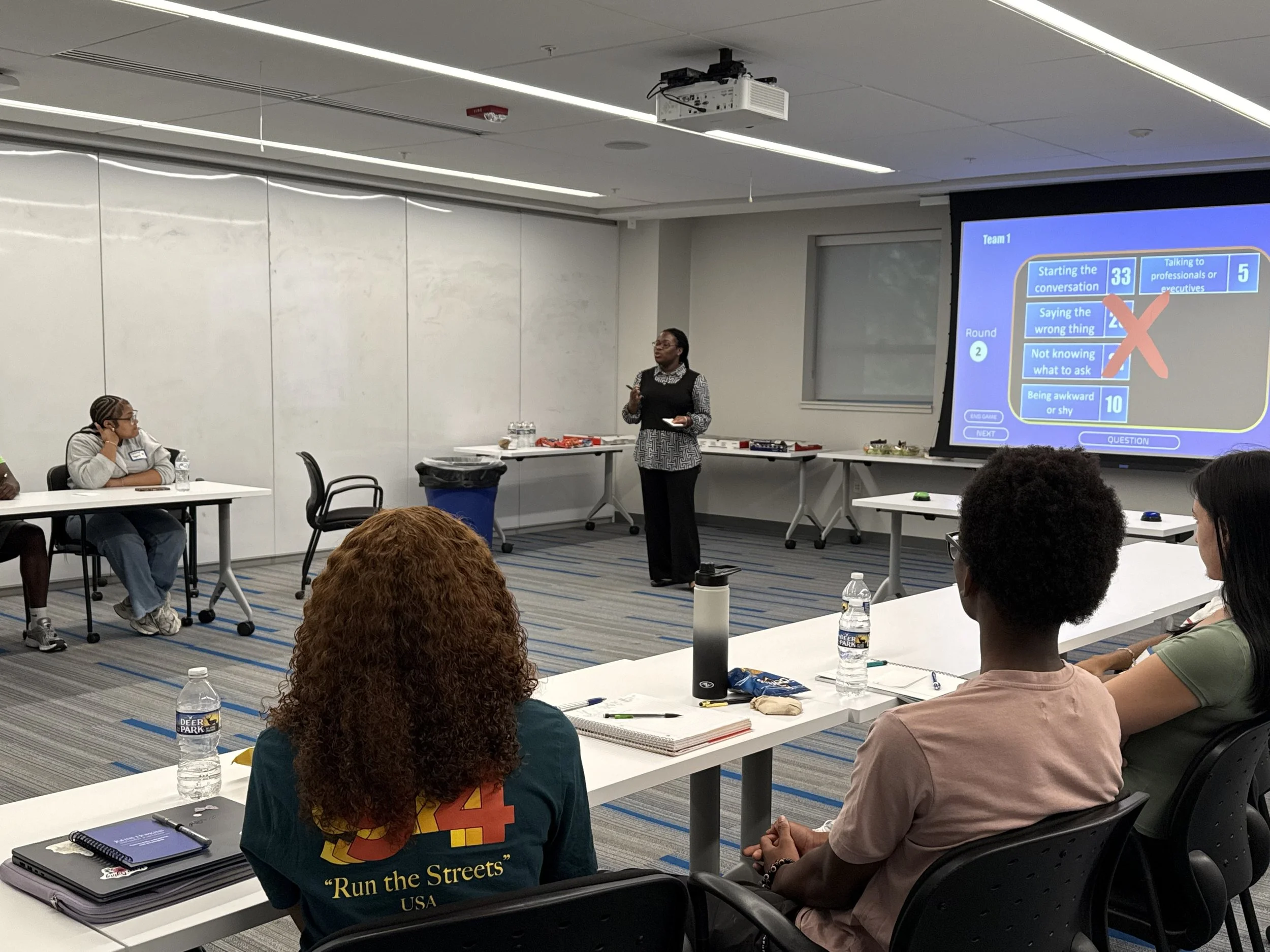 Career Feud on Networking with college sophomore interns