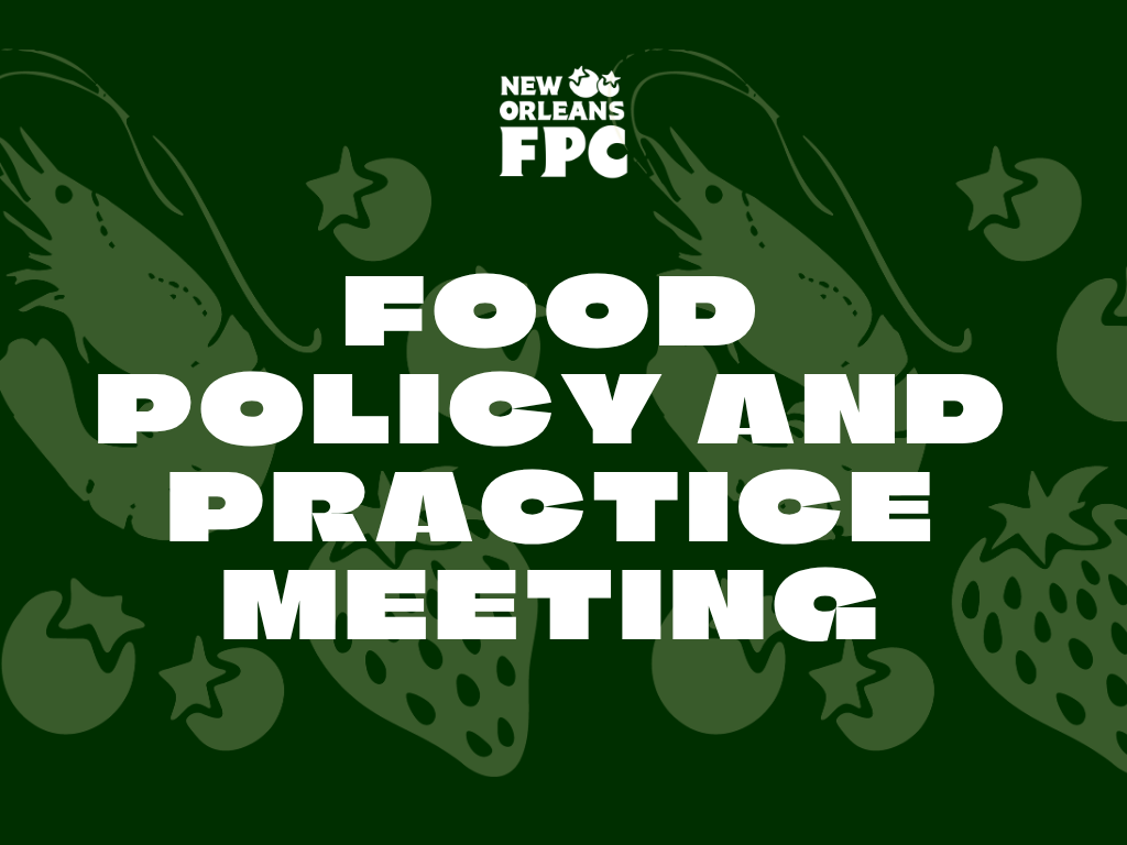 Food Policy and Practice Meetings