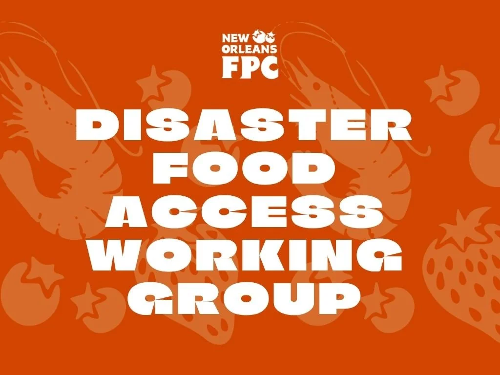 Disaster Food Access Working Group Monthly Roundtable