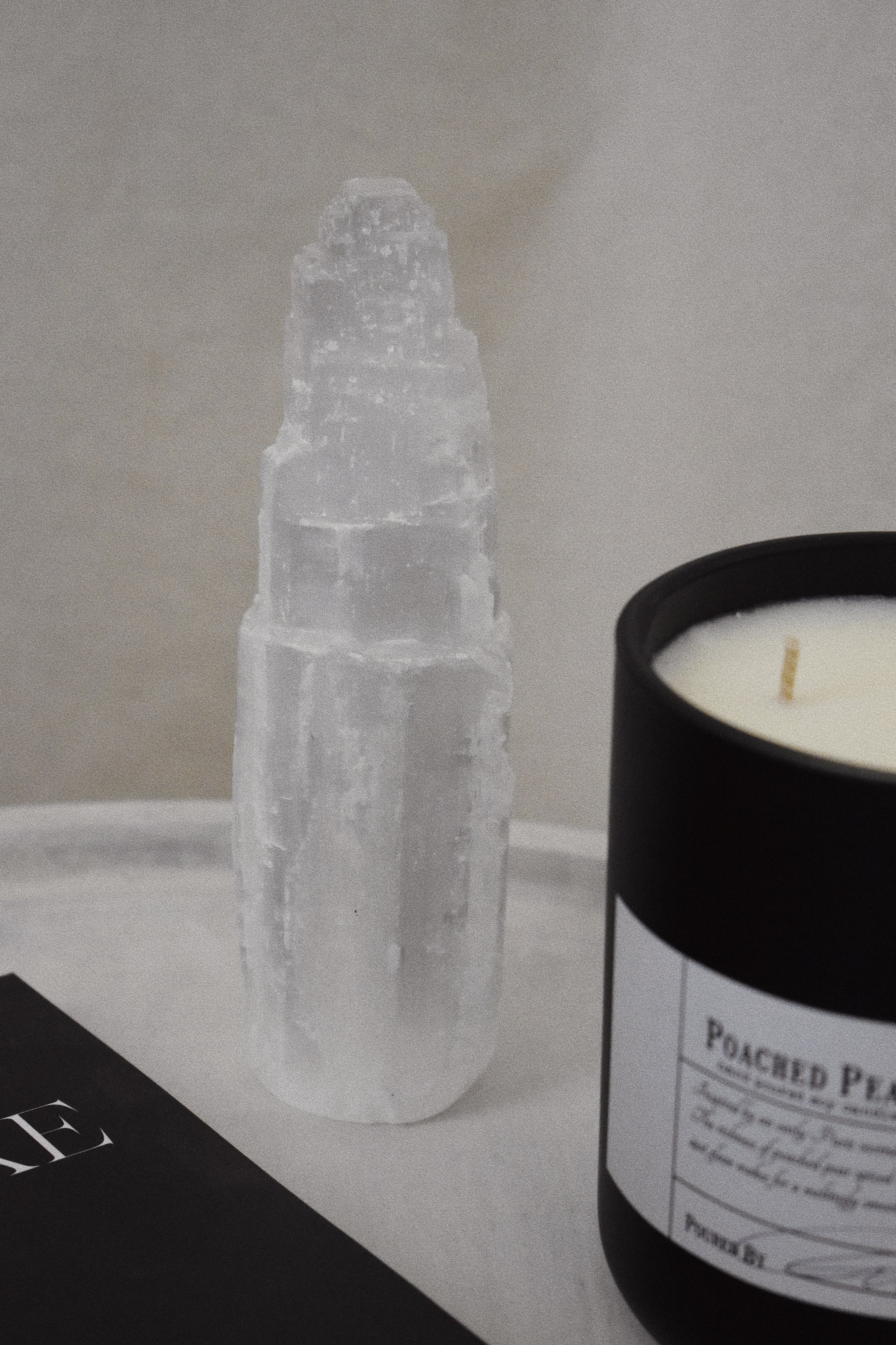 Selenite Tower-Crystals-Witchy-Alternative Home Decor-Adelaide-Australia-Light Academia-Soft Gothic-Minimalistic-Earthy-Homewares 1.jpg