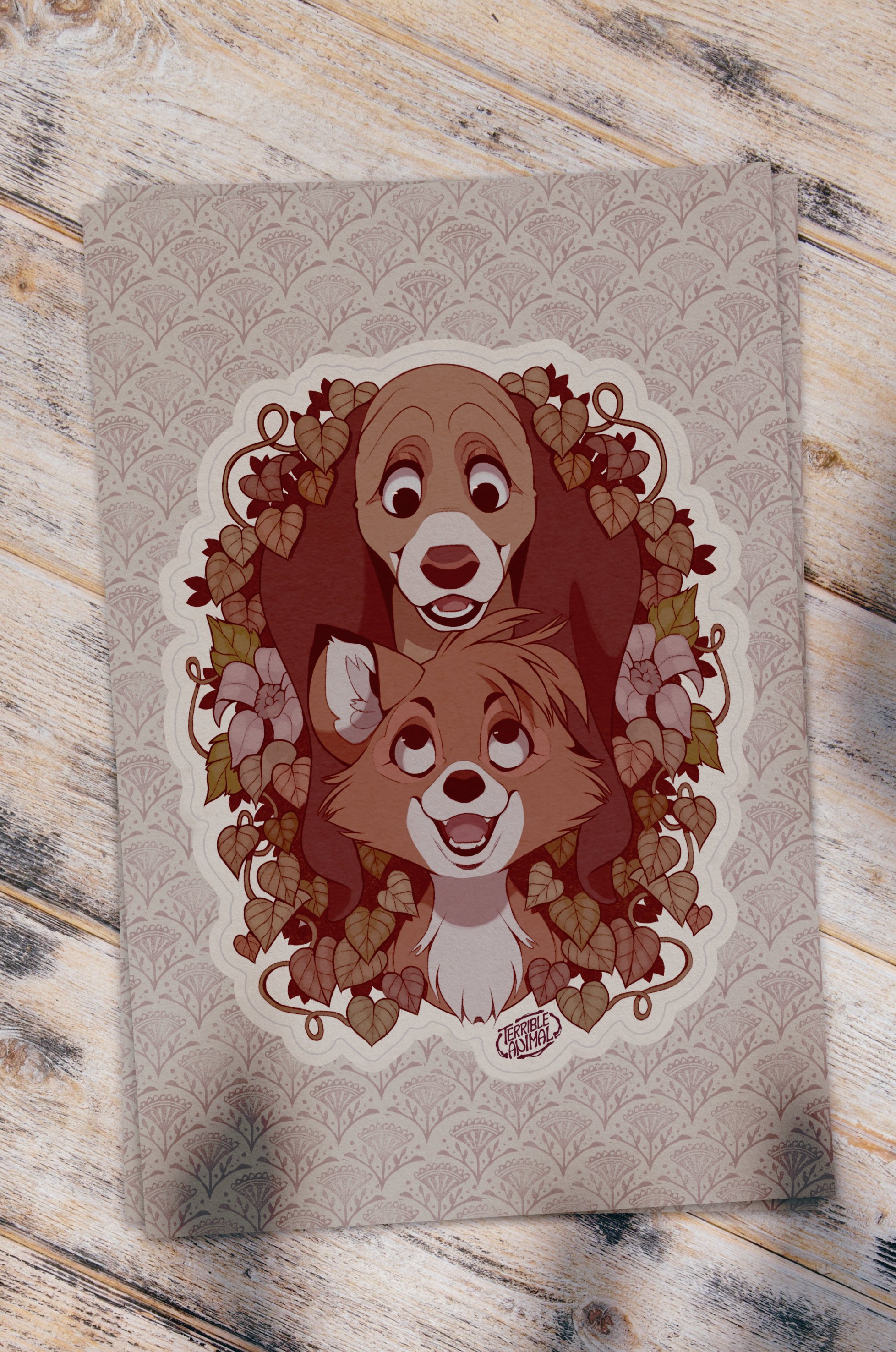 Fox & the Hound Sticker