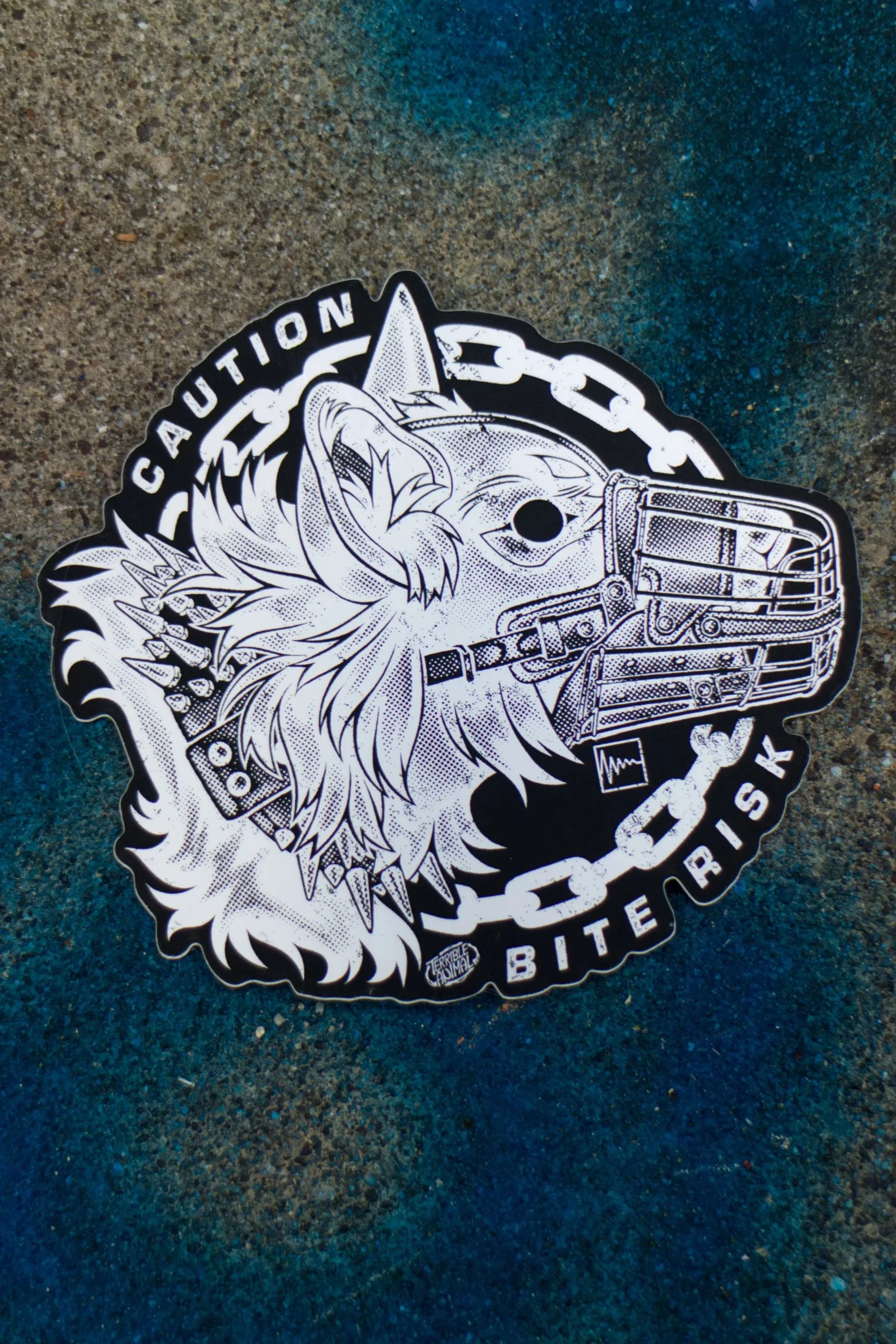 Bite Risk Sticker