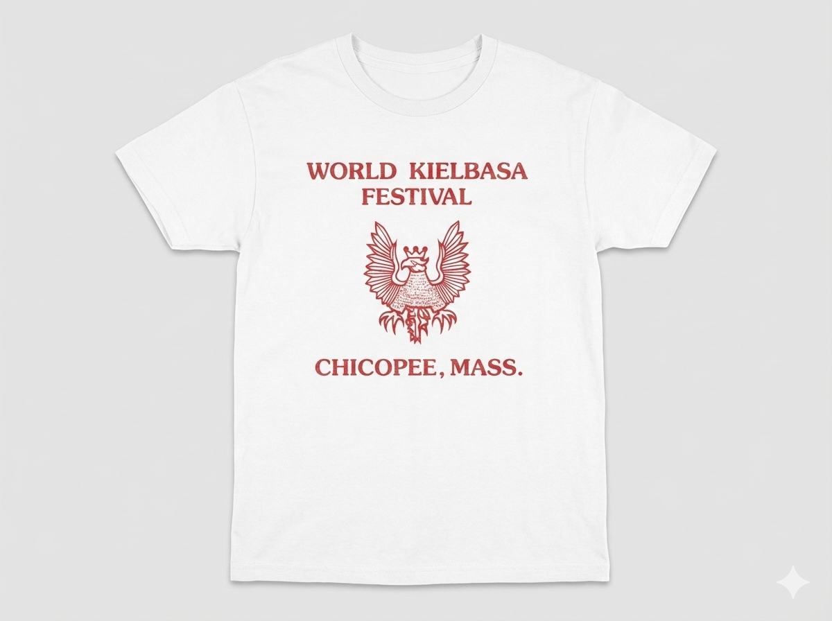 Shirt design for Kielbasa Festival Chicopee Polish Eagle