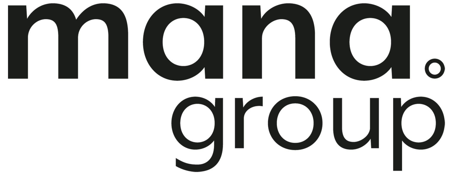 Logo depicting the face of a fox, black and white design