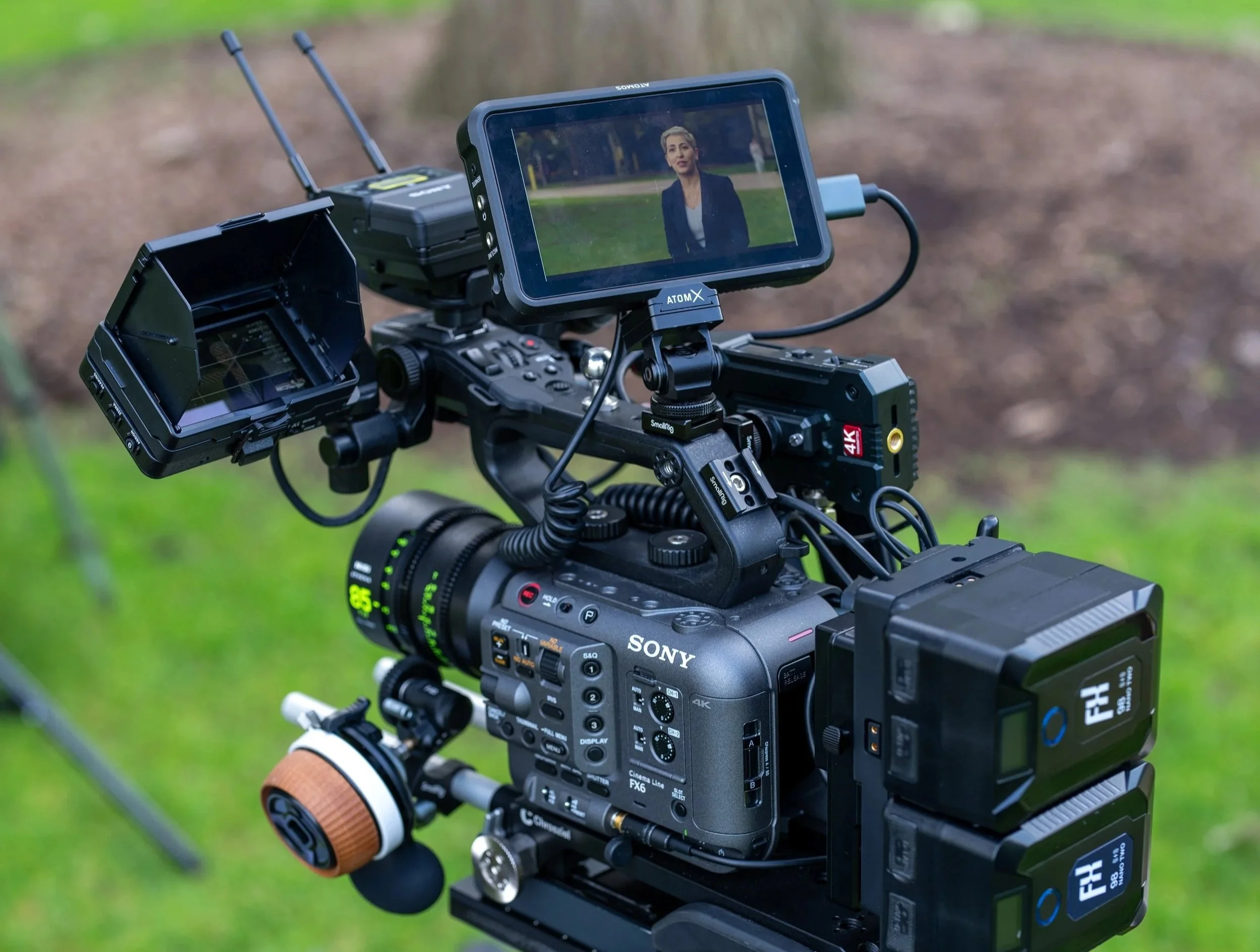 Sony FX6 camera setup used by professional camera operator in Sydney