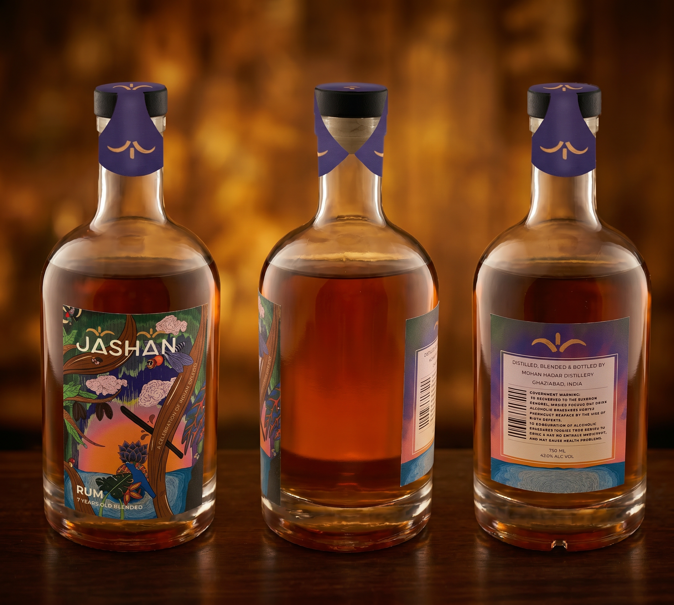 Firefly_make this reference image look like a professional product photoshoot for a rum brand 194402.png