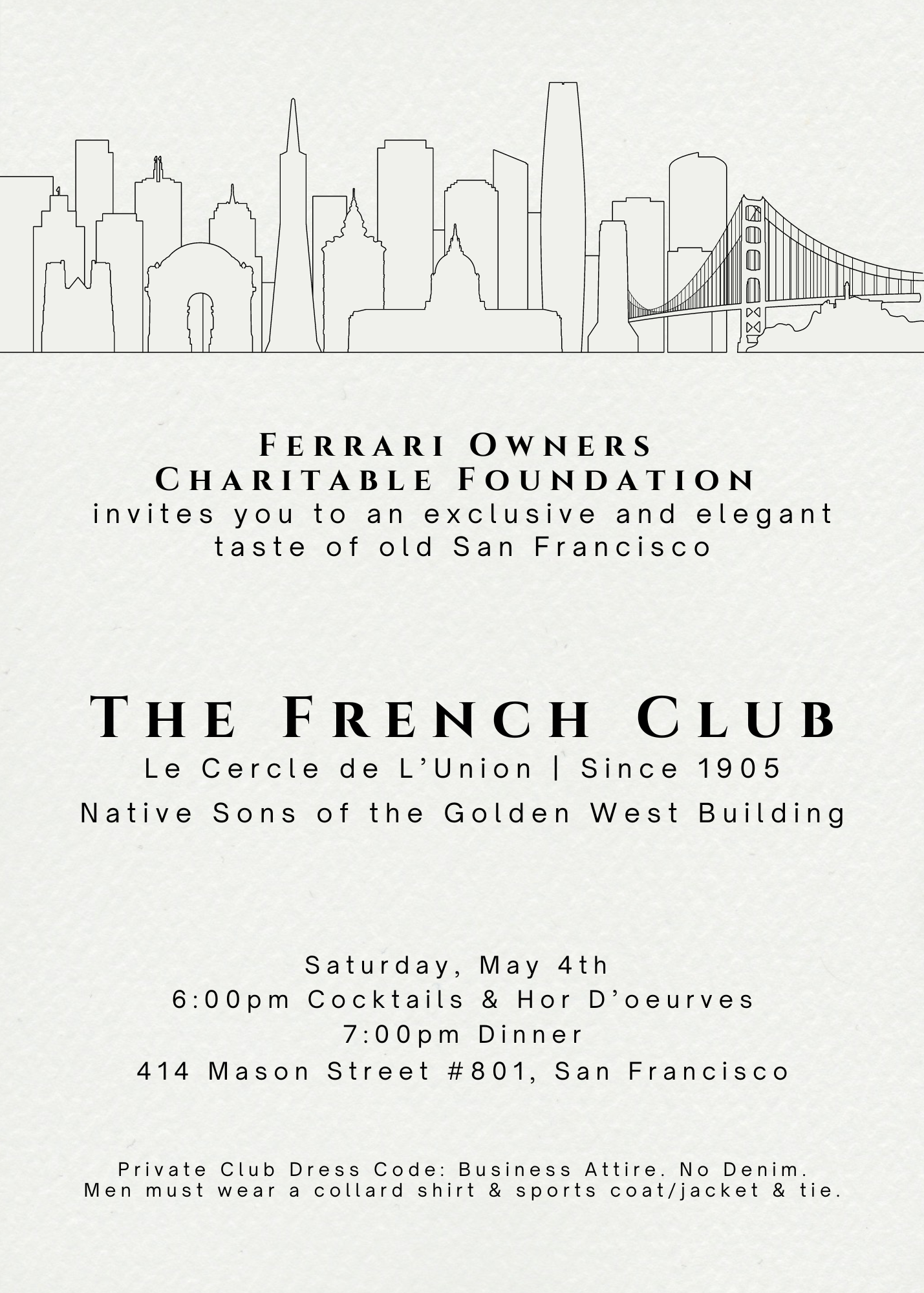 Charitable Foundation Invite