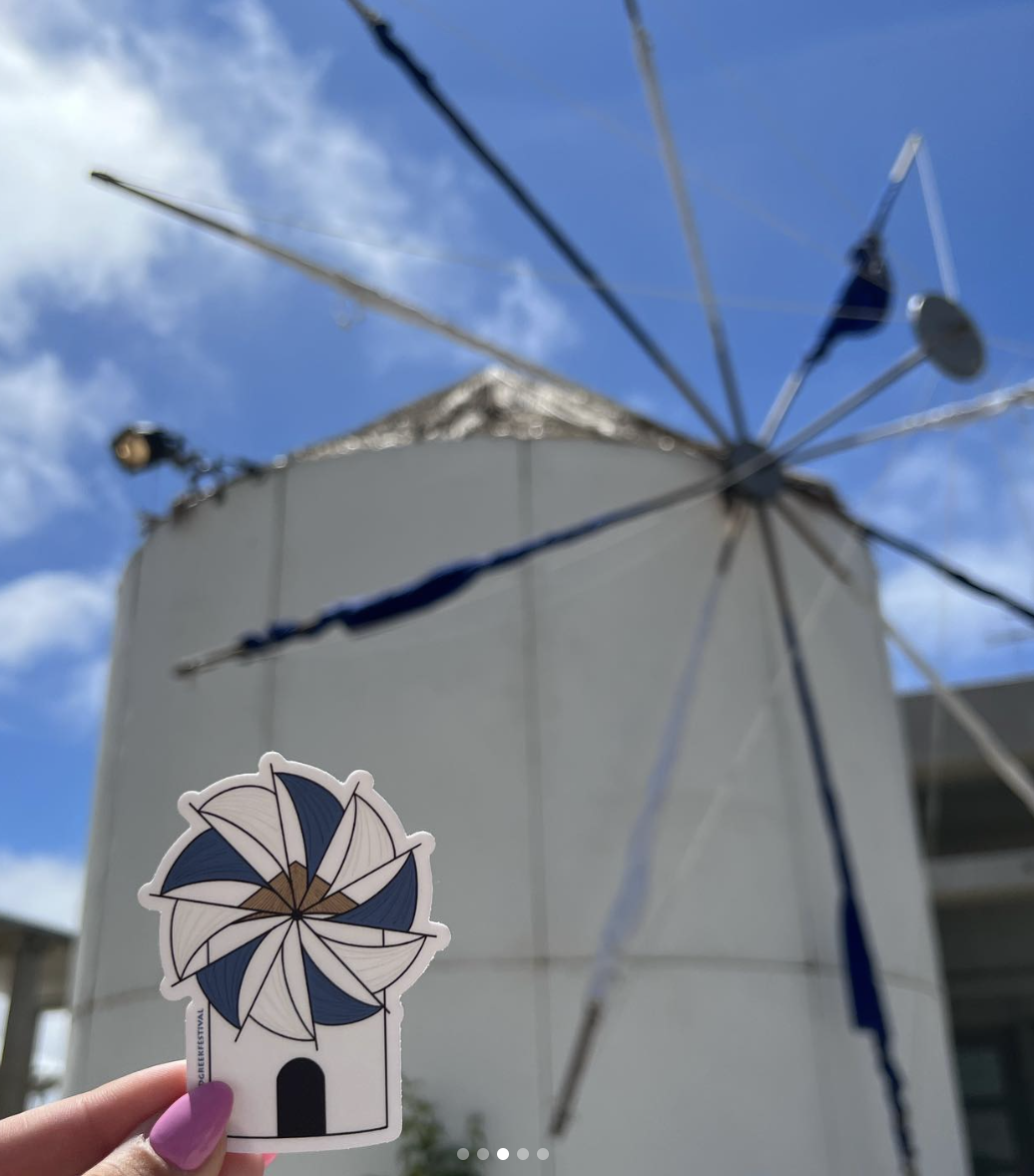 Windmill sticker