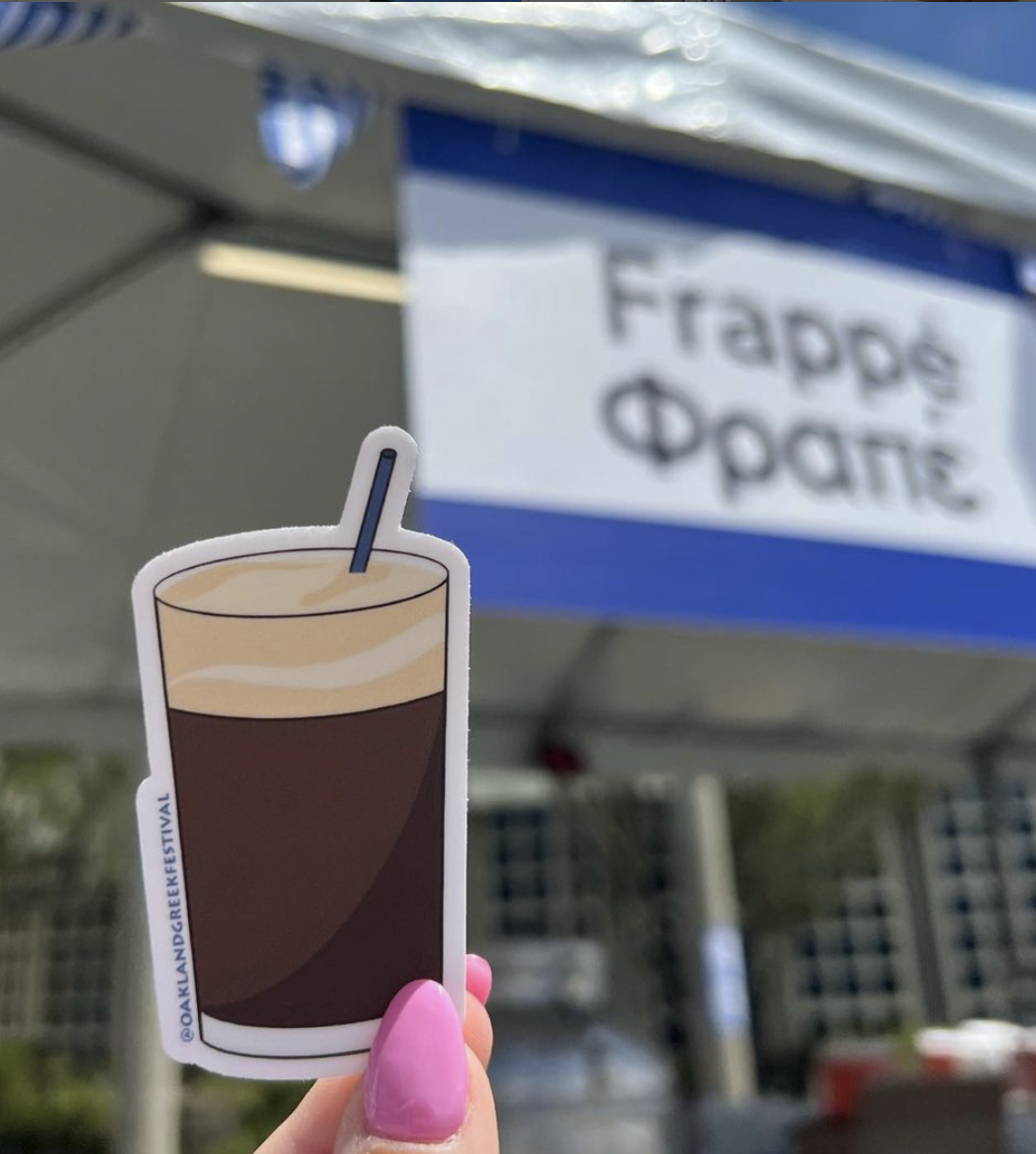 Greek Frappe sticker