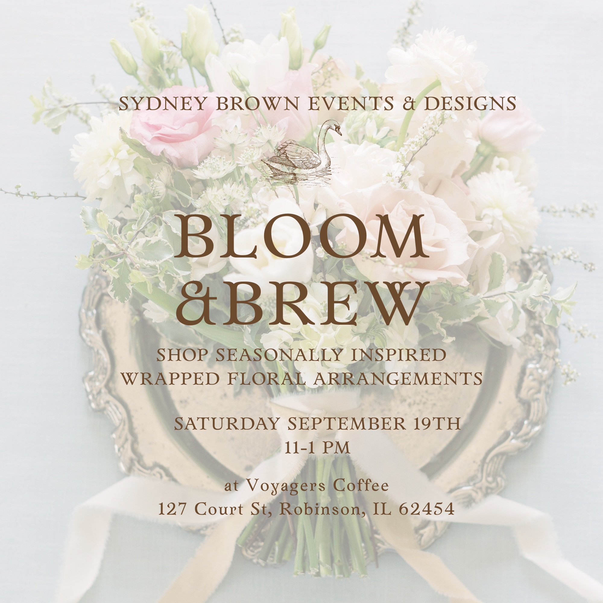 Bloom & Brew | September 19th Pickup at Voyagers Coffee