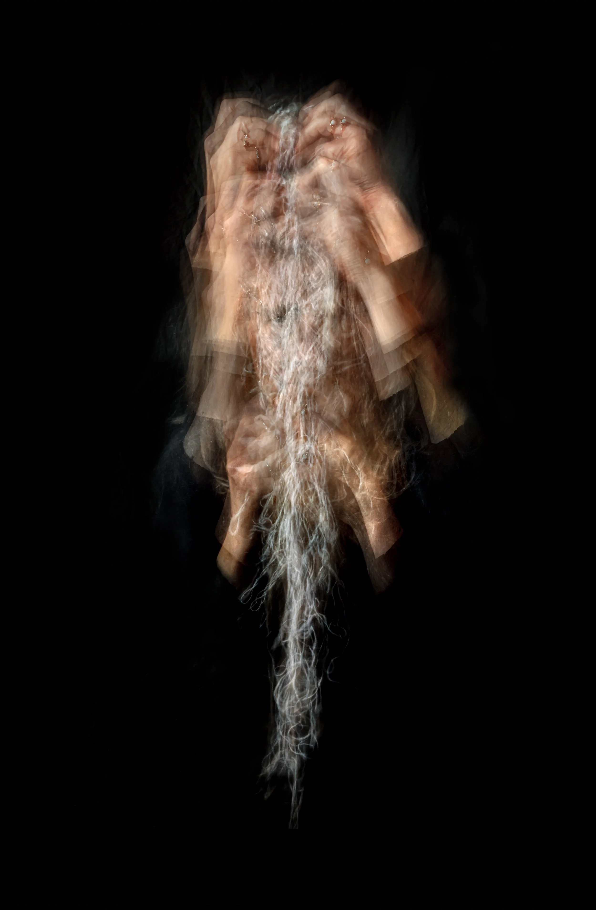 Self-Portrait with Tundra’s Skeins no.5, 2023, 109x74 cm, inkjet print