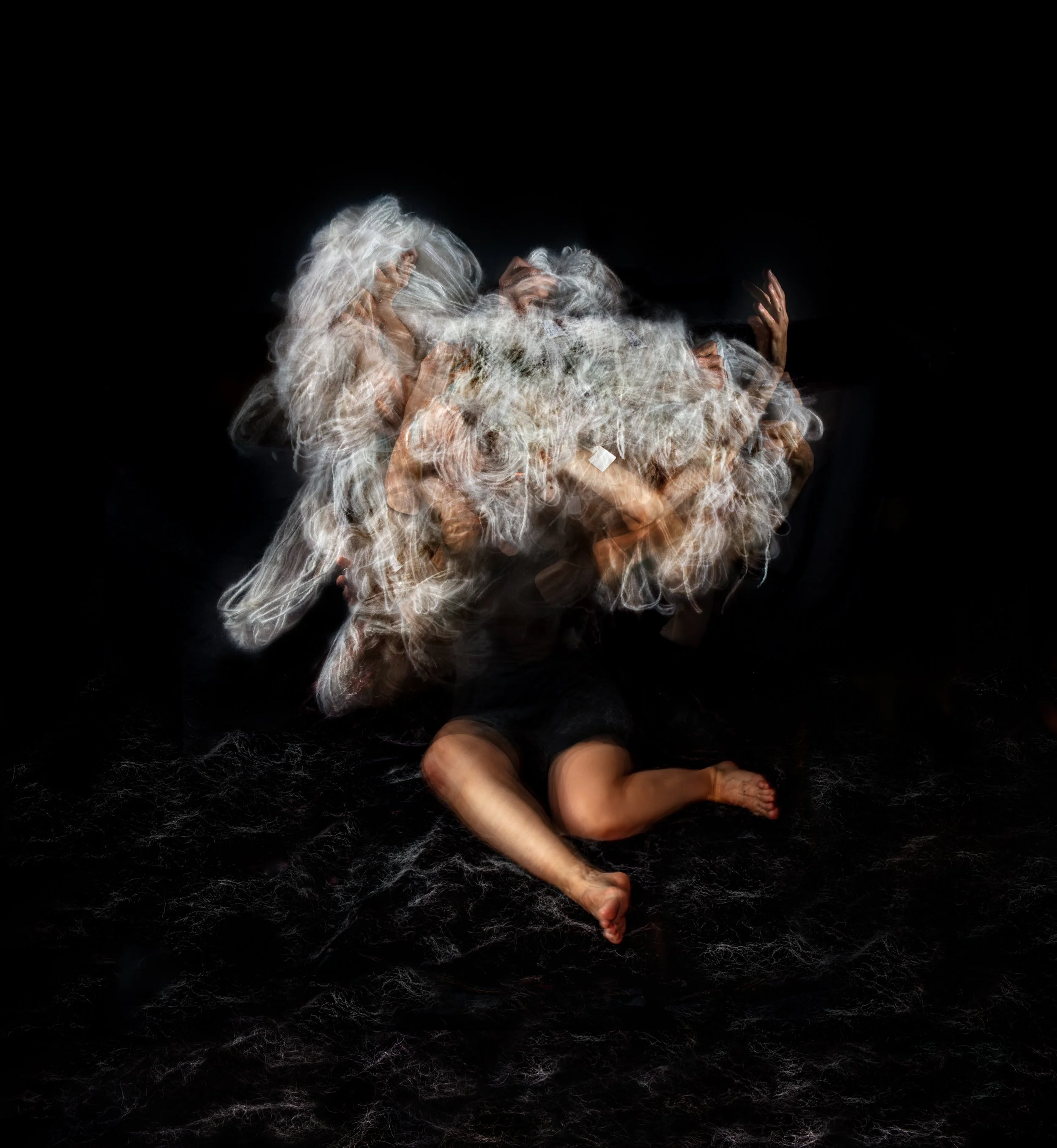 Self-Portrait with Tundra's Skeins no.12, 2023, 106.7 x 98 cm, inkjet print