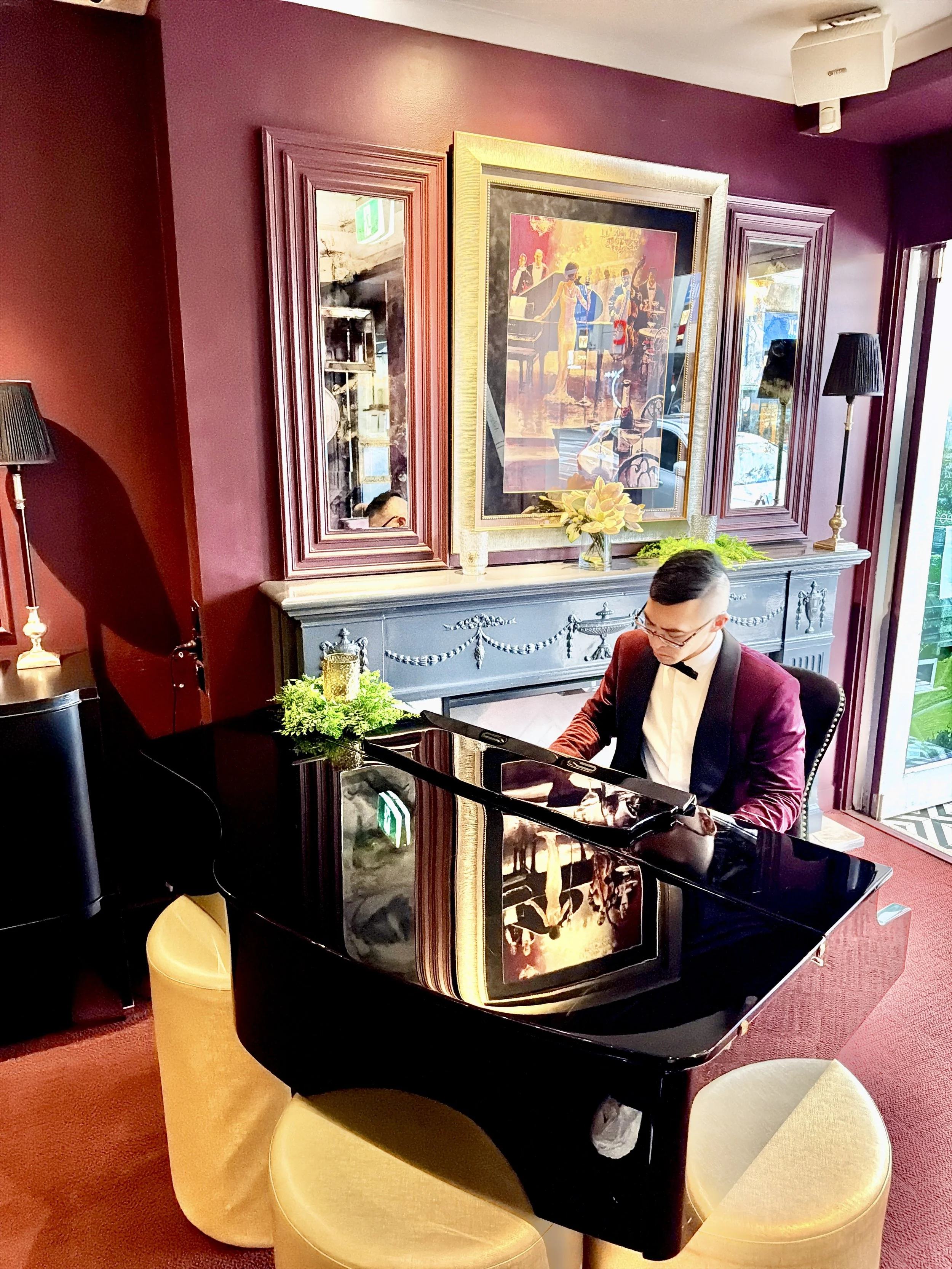 Australian-Chinese Pianist Calvin Leung at The Advocate Bar and Restaurant