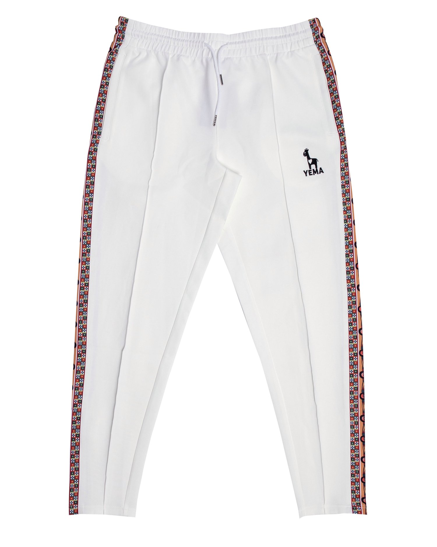 YEMA CLASSIC TRACK PANTS IN OFF-WHITE — YEMA