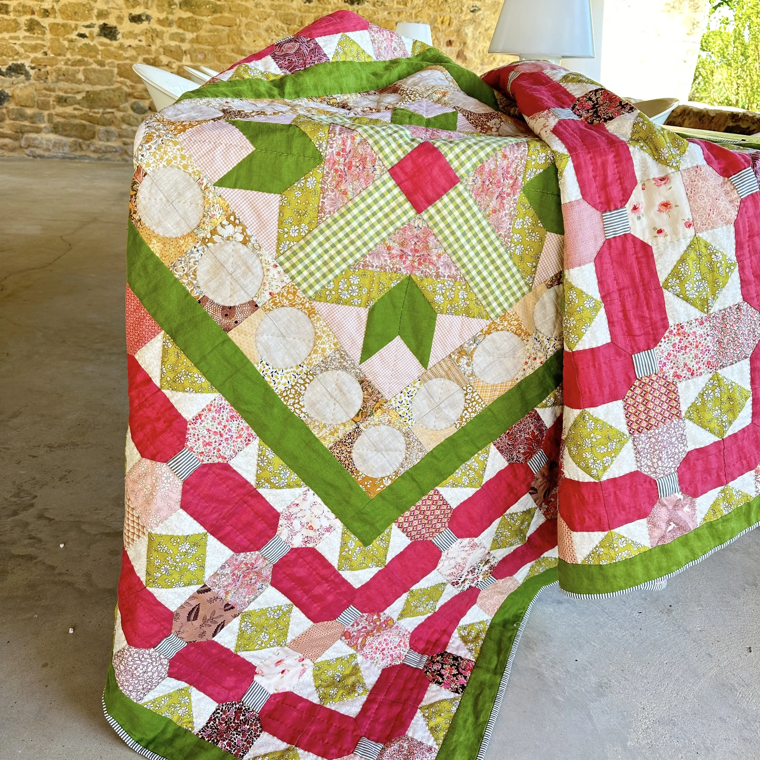 Raspberry Drive Quilt pattern