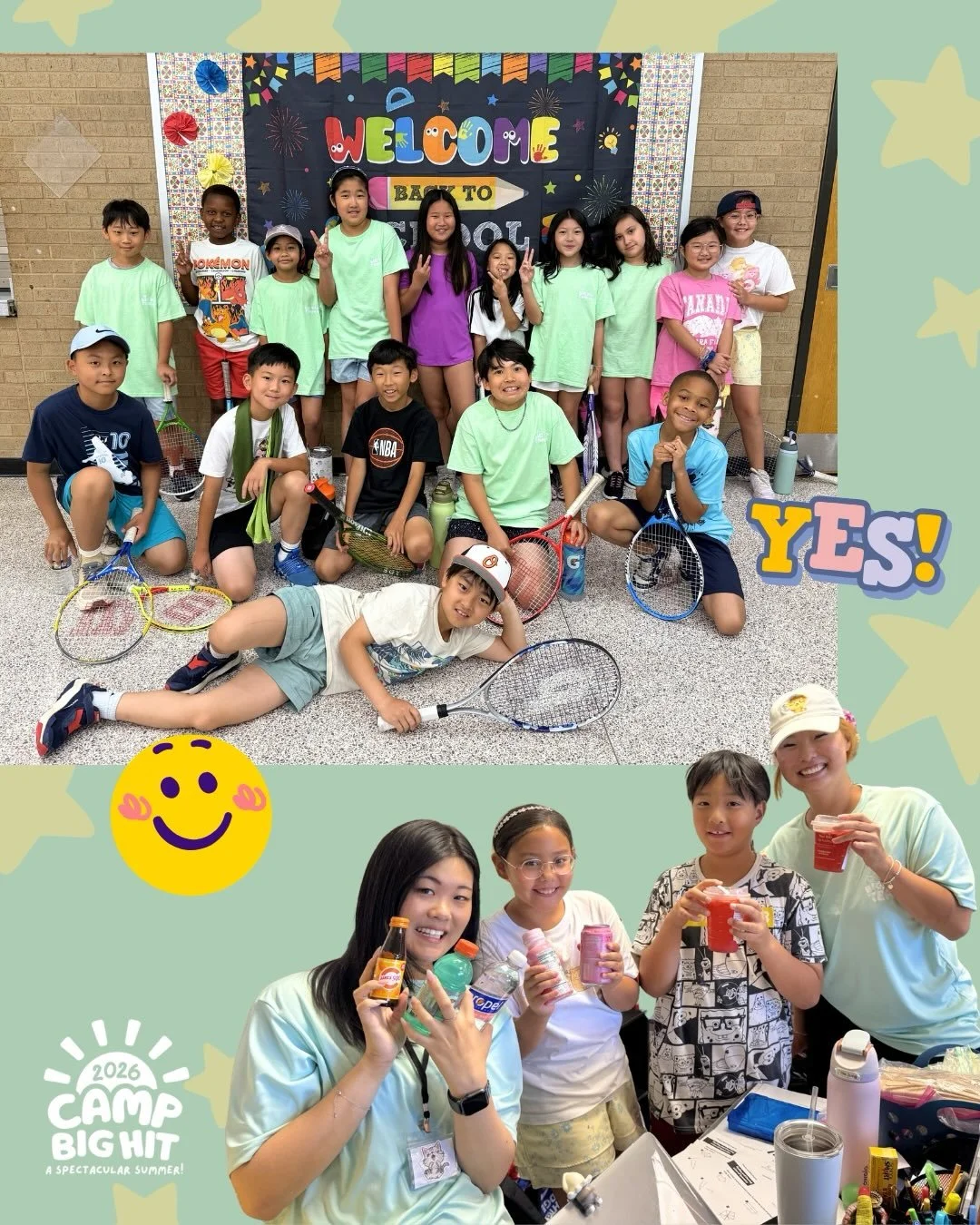 don&rsquo;t miss these ✨good vibes✨ at camp!!☀️🎾✏️ 2026 BIG HIT SUMMER CAMP REGISTRATION IS OPEN!!🚥🟢

#summercampforkids #kidscamp #summertime #camplife #summervibes☀️