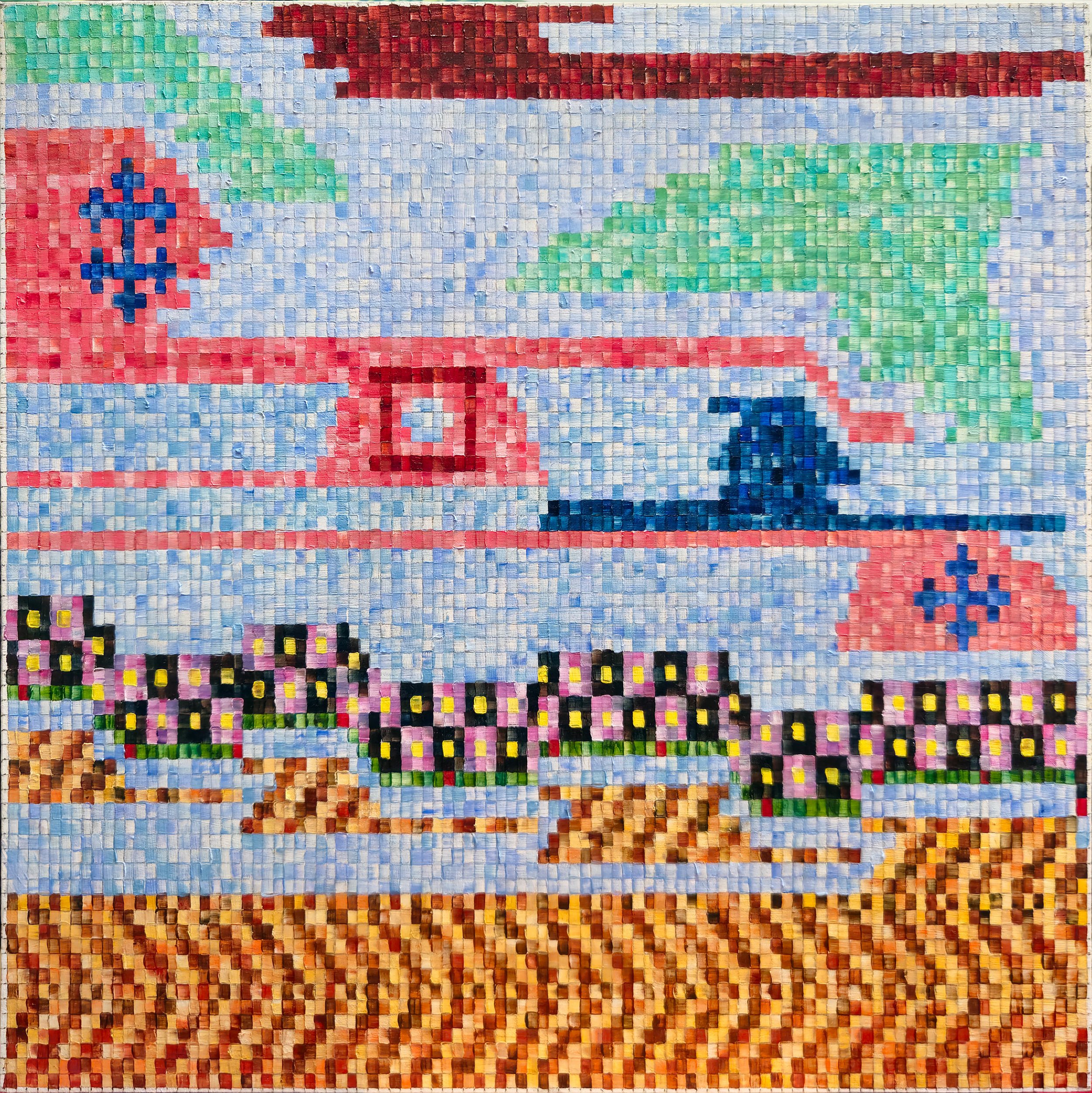 16" x 16" Oil on Wood 2025