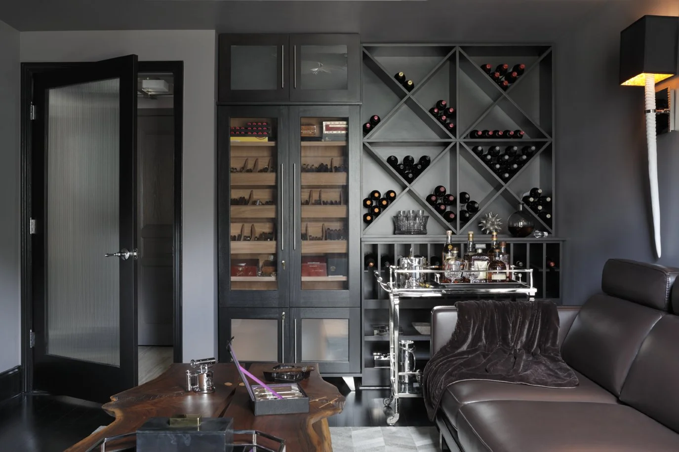Minhnuyet Hardy - Sophisticated Man Cave Basement