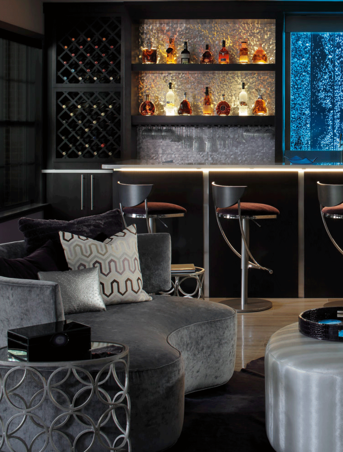 Minhnuyet Hardy - Sophisticated Man Cave Basement
