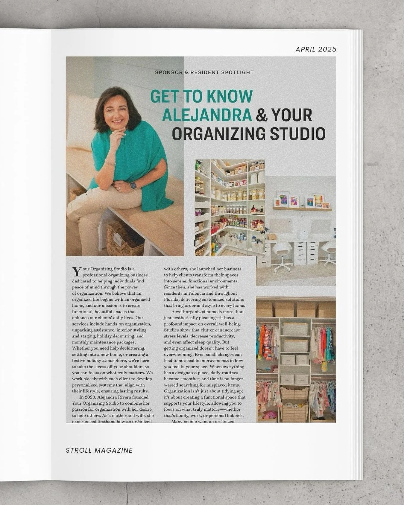 Your Organizing Studio was featured again in @strollpalencia!✨🤍 We&rsquo;re so grateful to be highlighted in a publication that truly supports small and local businesses. Thank you for cheering us on. Your support means everything!