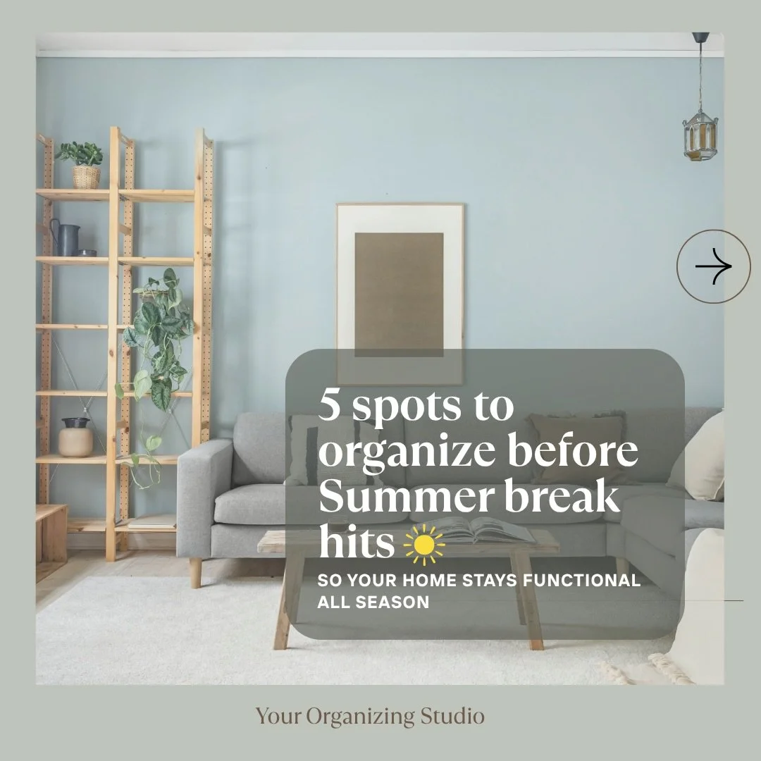 Summer break 😎🛟
Some ideas for organizing key spots for days with kids at home.

Let me know which one you had not think about and actually needing some of your attention to ease your life with the kids this summer?

#yourorganizingstudio #yourorga
