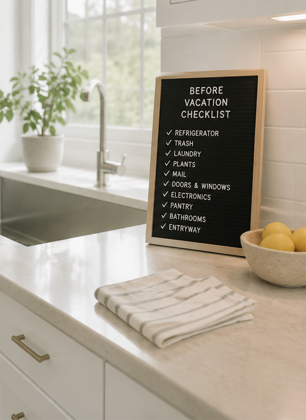Before you leave: 13 things to do at home before vacation