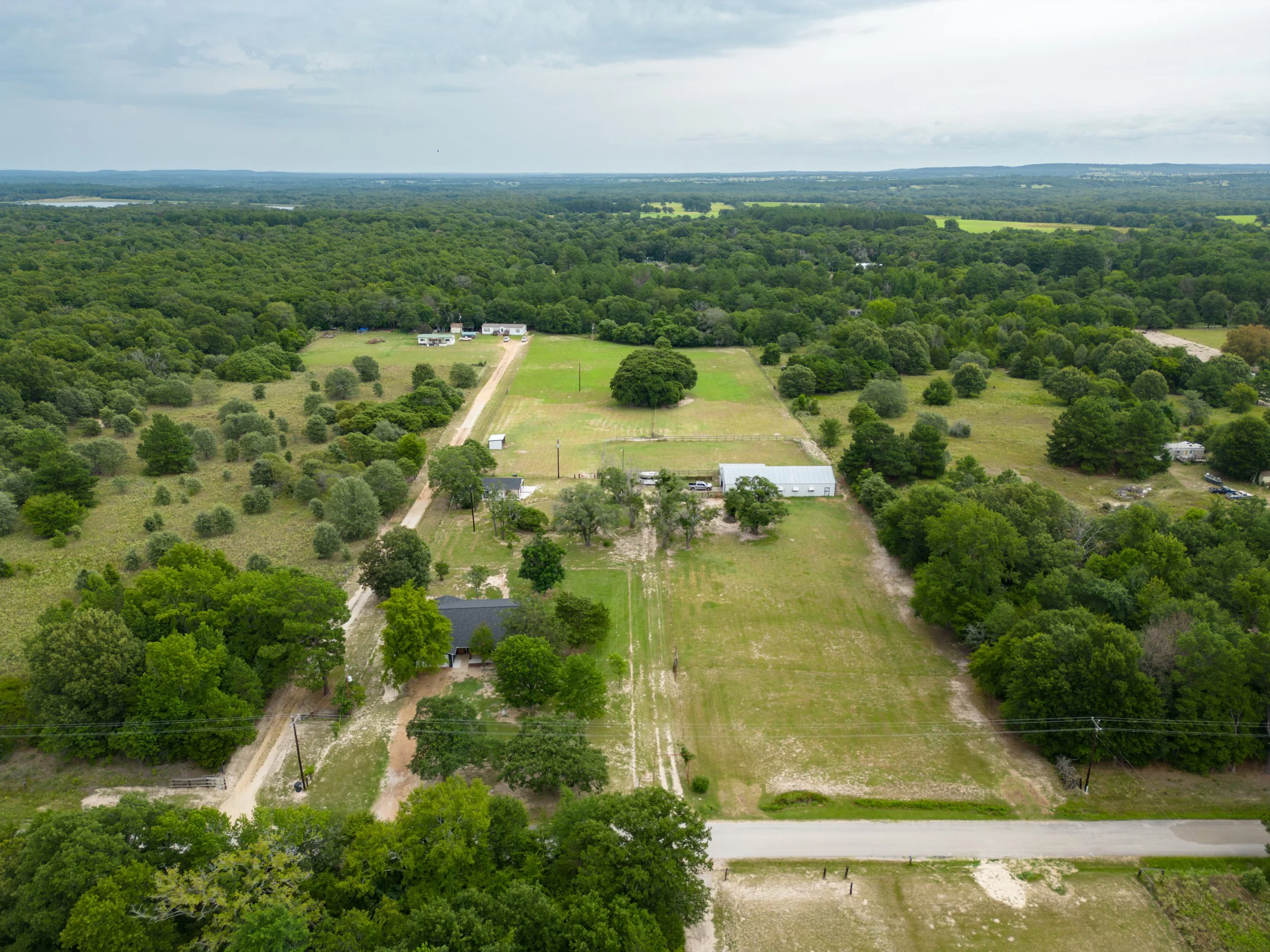 [Overhead view of property, facing East, zoomed out.]