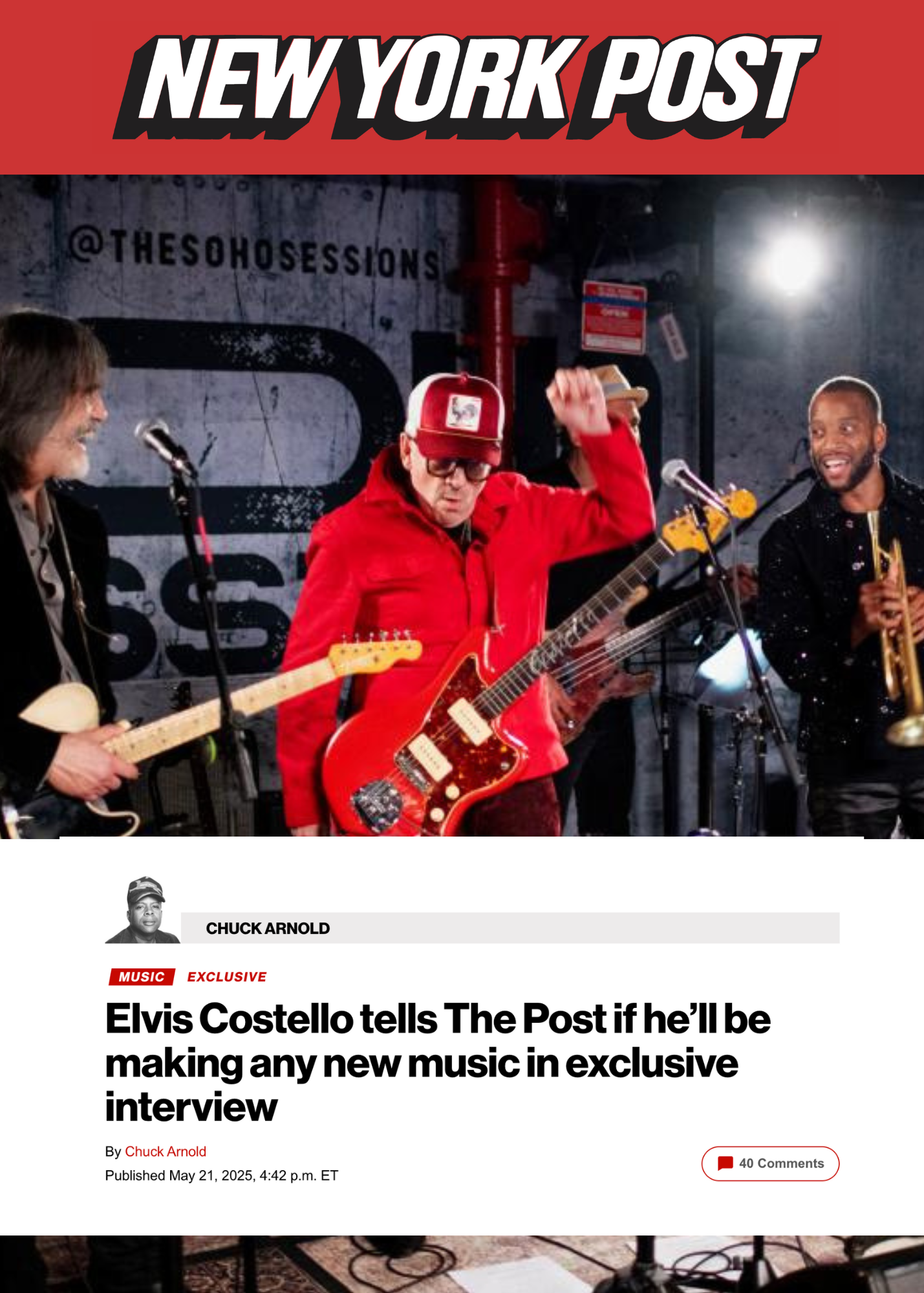 Vol. 19 Elvis Costello | New York Post PRESS.png