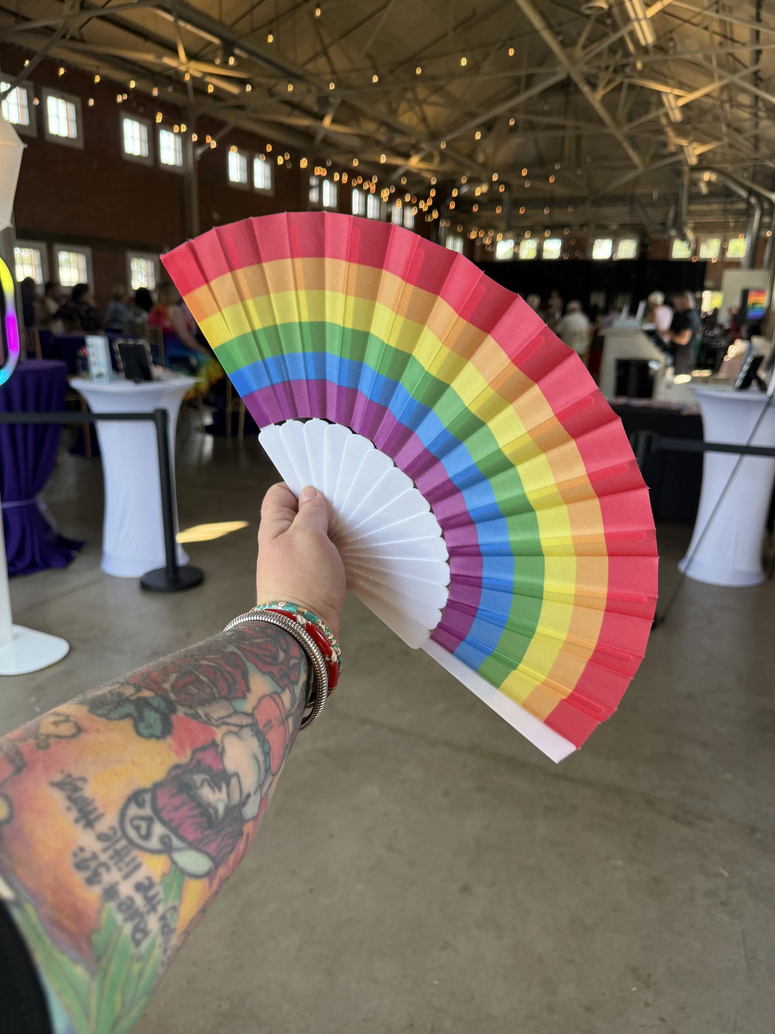 Pride Themed Mini-Fan Prop