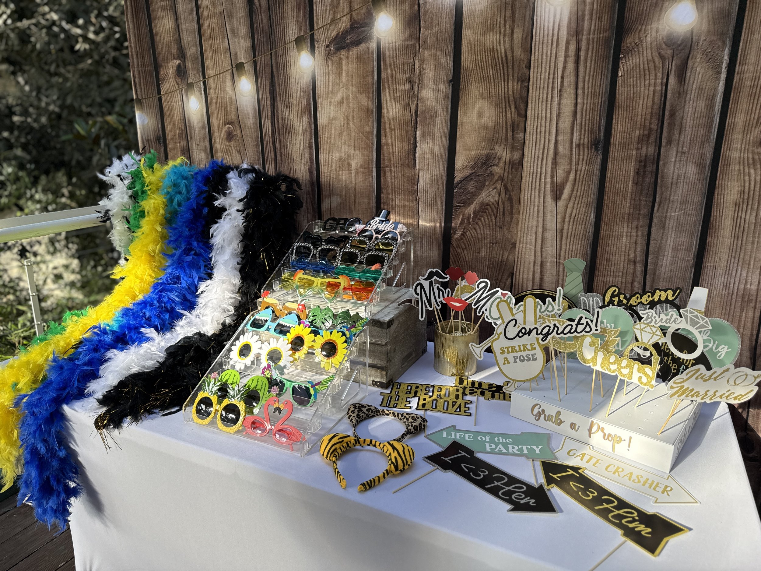 Wedding Prop Table at San Diego Zoo