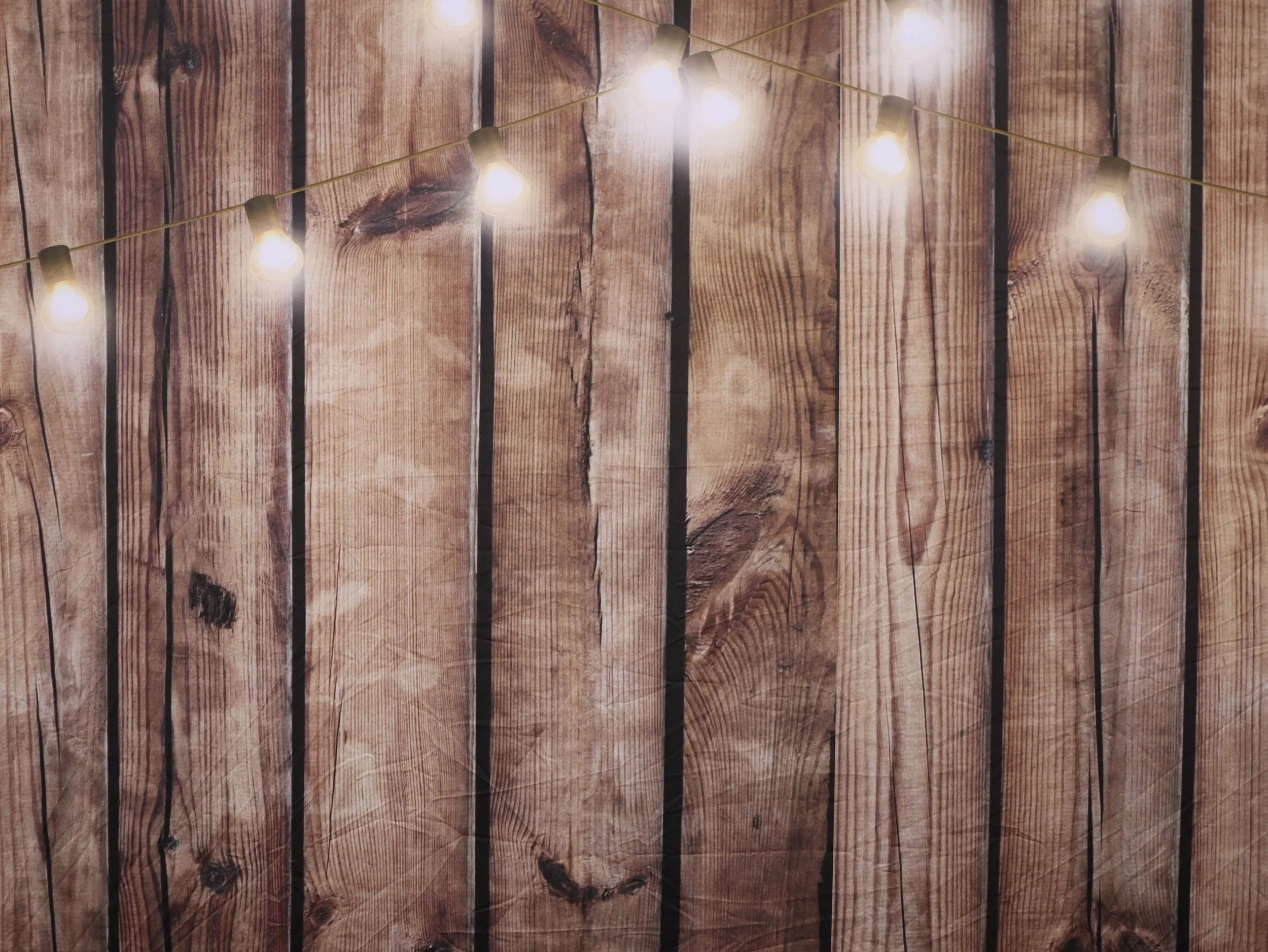 Faux Wood with Glowing Lights Backdrop (Standard)