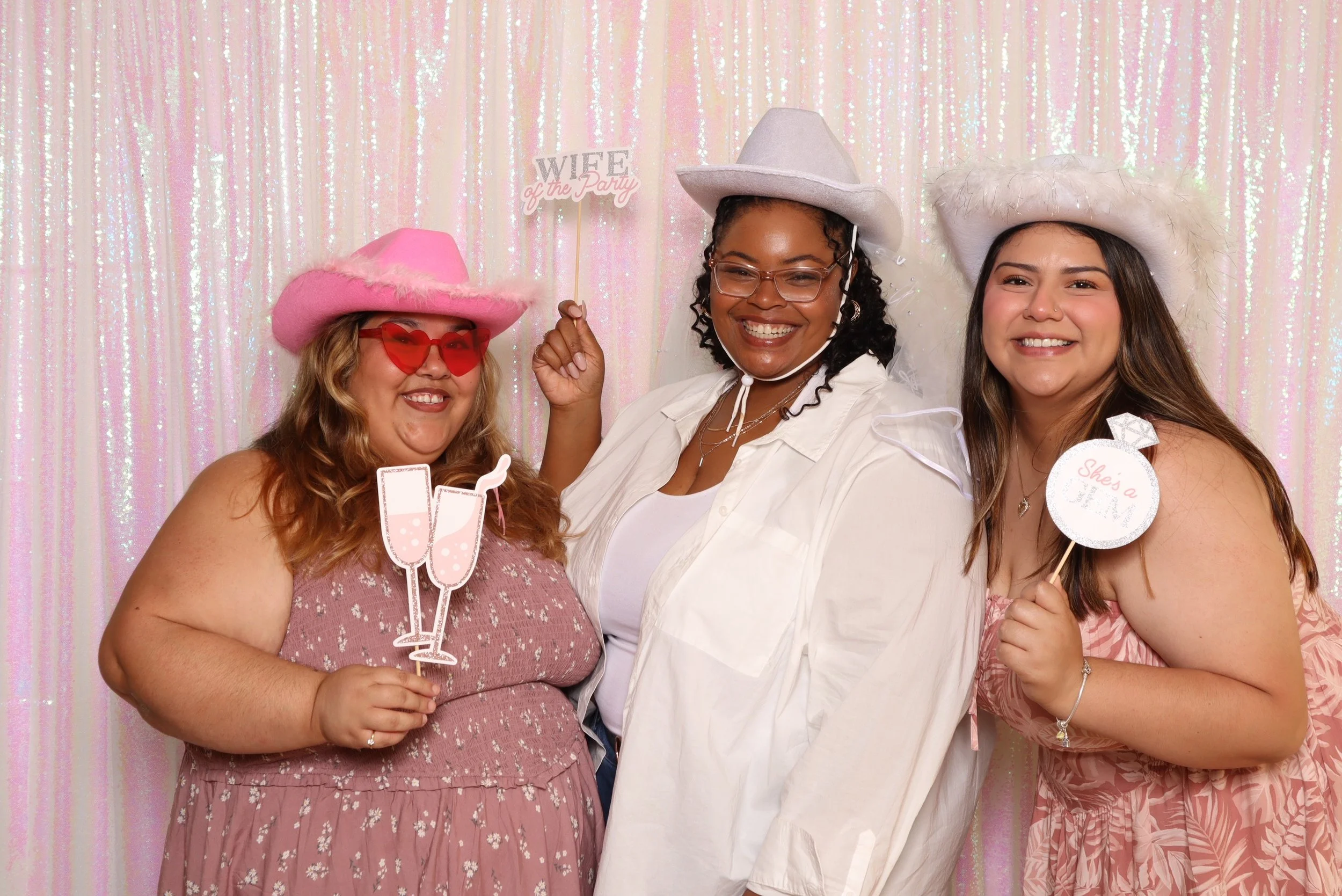 Premium Props Including Hats, Glasses and Signs for Salisha's Bridal Shower
