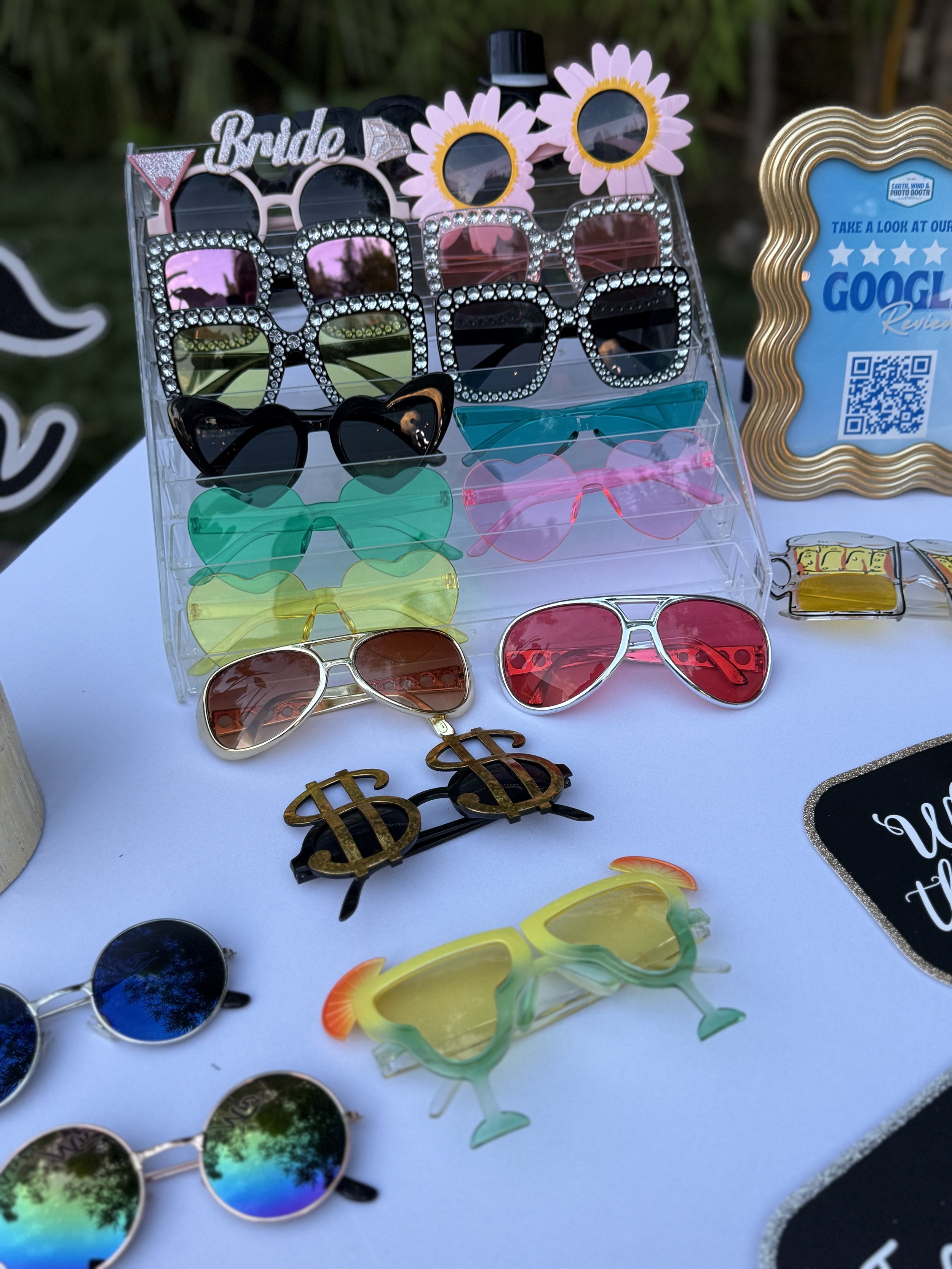 Mix of Standard & Deluxe Wedding Glasses