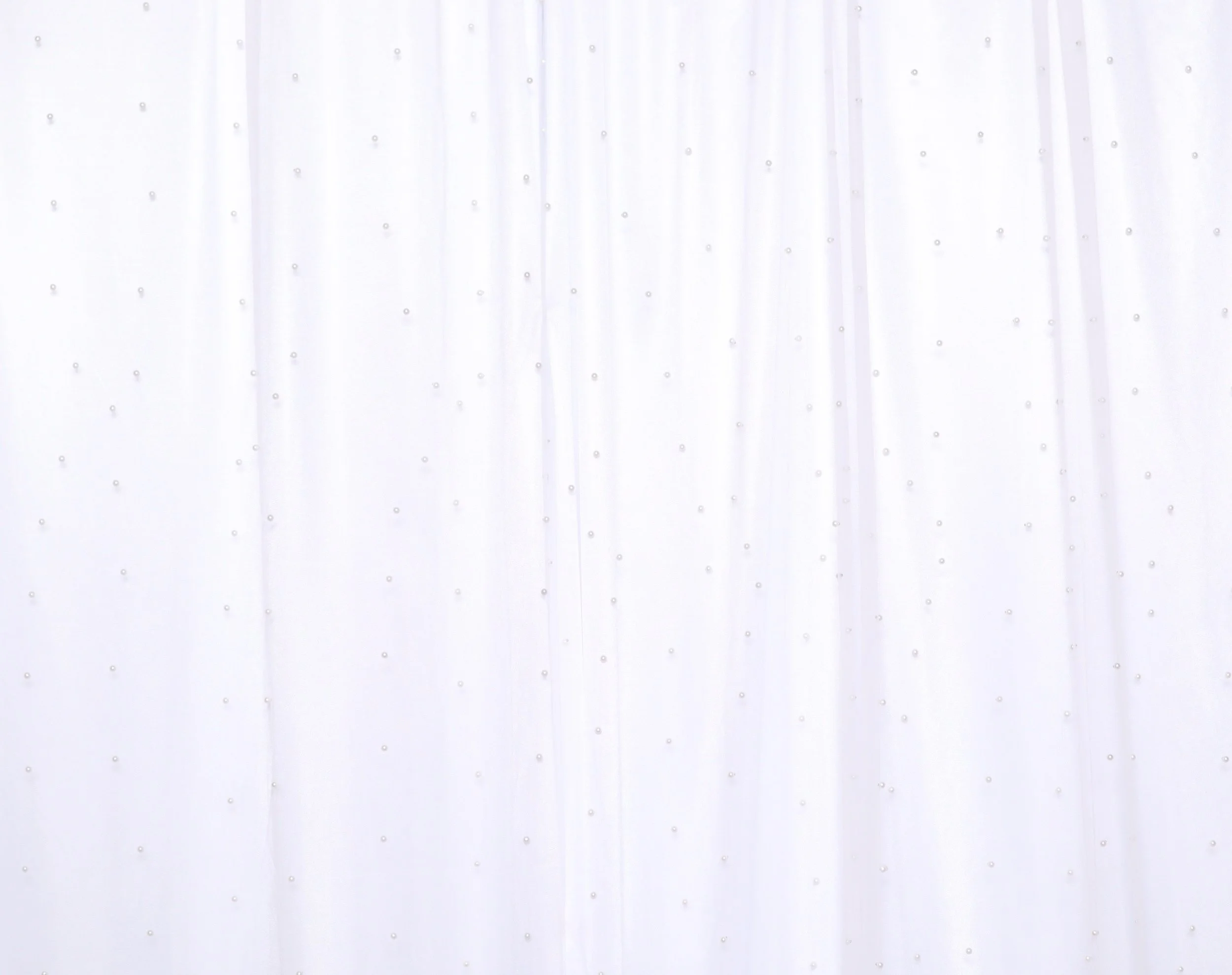 White Satin and Sheer Pearls Backdrop (Deluxe)