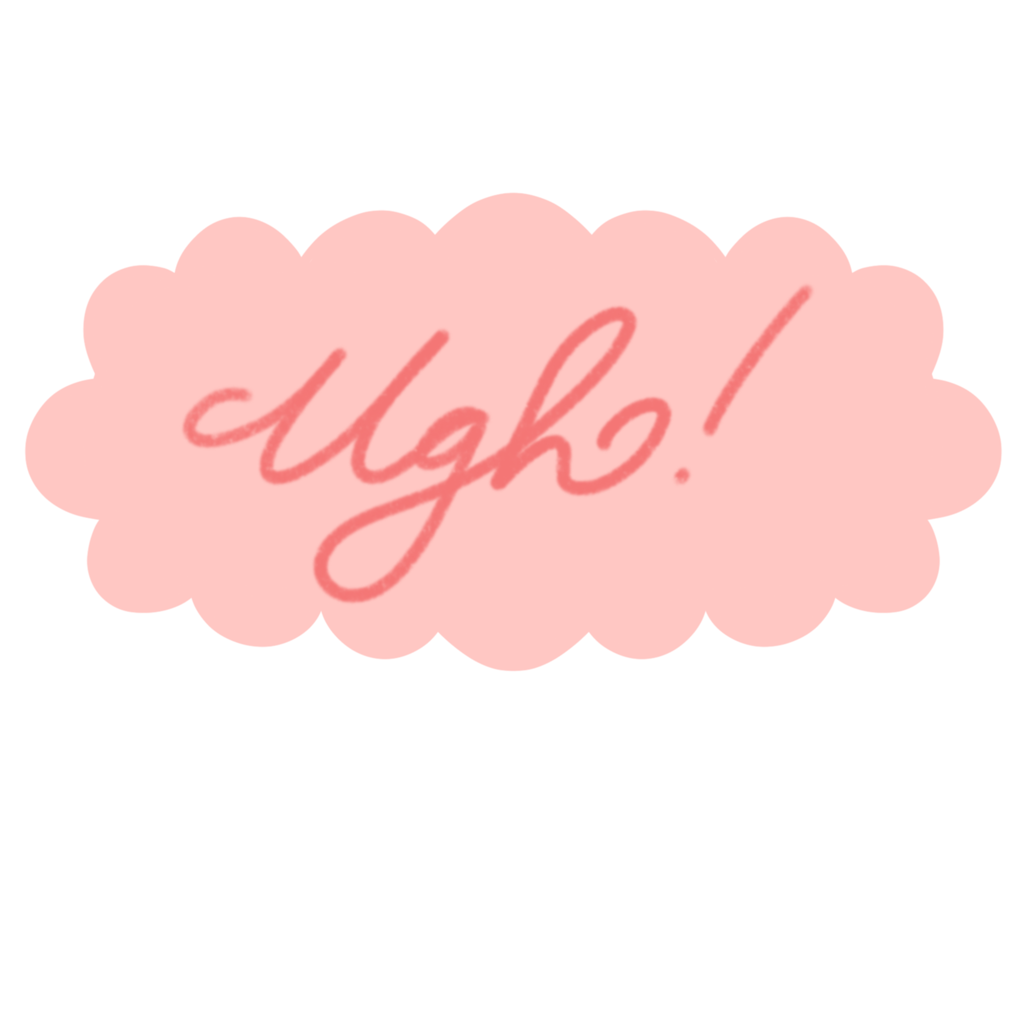 Ugh! Water-resistant Sticker
