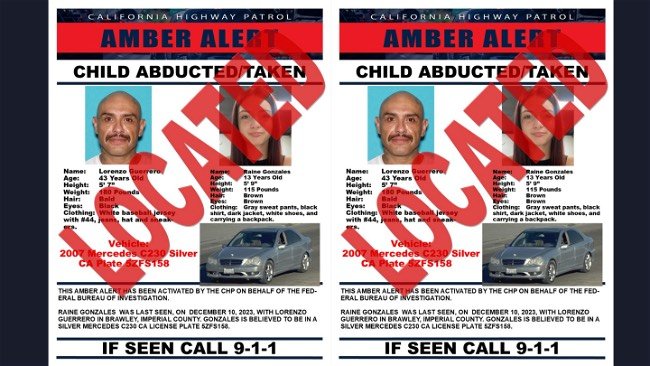 AMBER Alert Update: Missing 13-Year-Old Raine Gonzales Found Safe in Mexico, Abductor Arrested