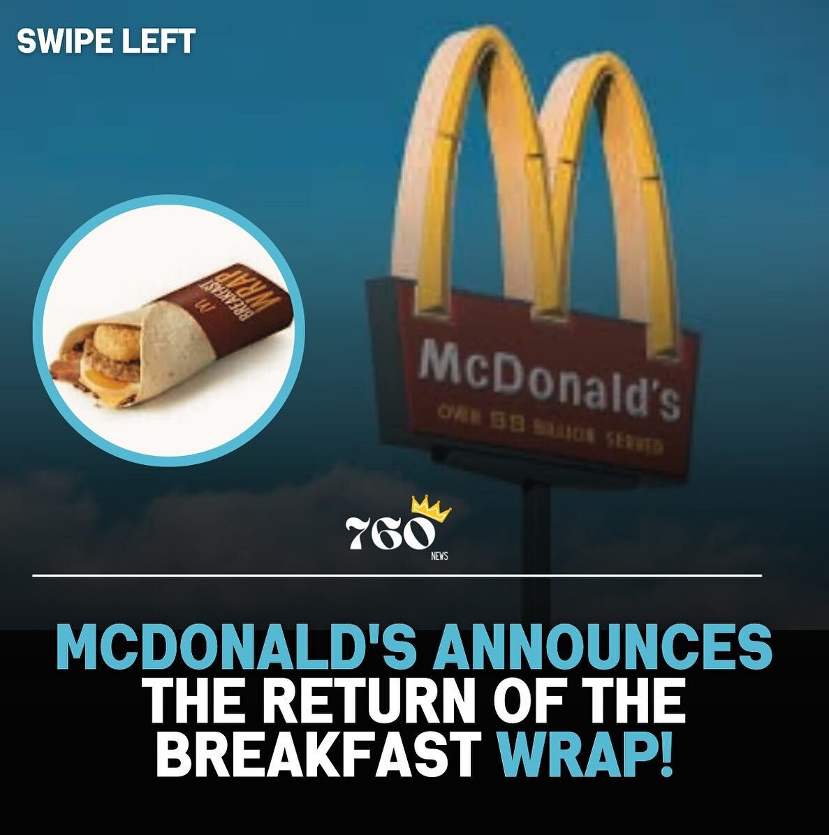 #McDonald's announces the return of the breakfast wrap available on February 7, 2023!
