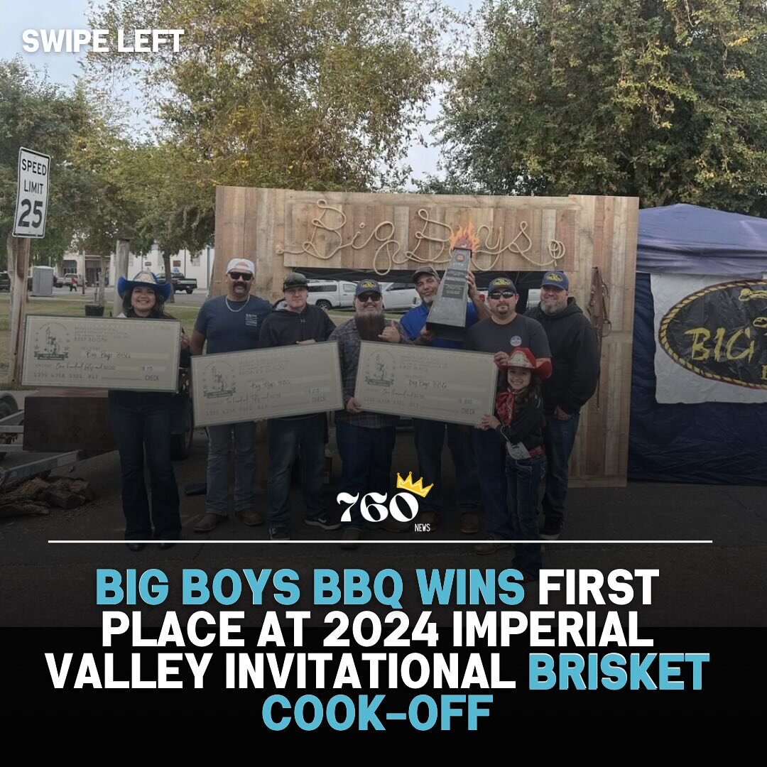 For the full story, please view my story or copy and paste the link below

Full story: https://www.760news.org/local-news/big-boys-bbq-whens-first-place-at-2024-imperial-valley-invitational-brisket-cook-off

#BBQChampions #BrisketShowdown #FoodieFies