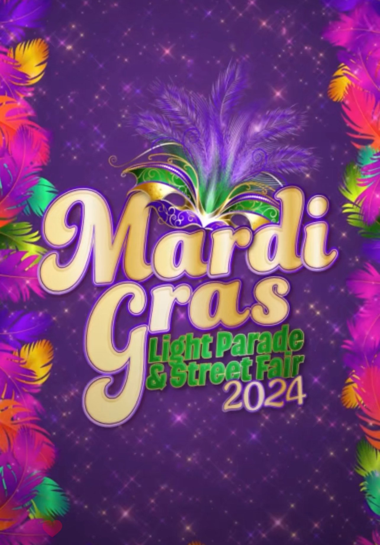 2024 Mardi Gras light parade and street fair