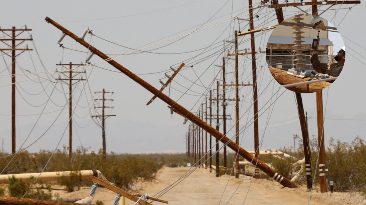 Multiple Transmission Poles Fall in East Holtville Due to Suspected Microburst