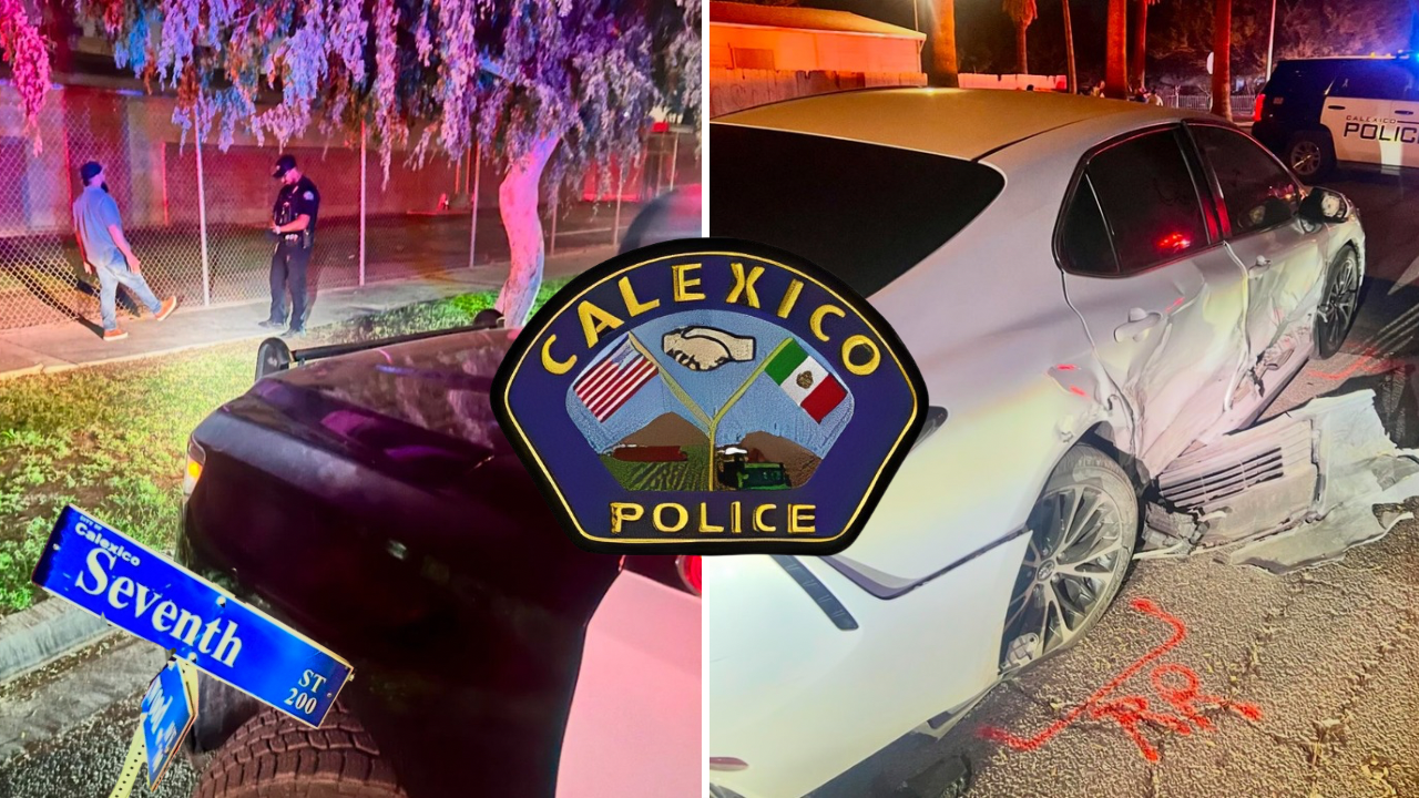 Pedestrian and Dog Seriously Injured in Calexico DUI Crash as Driver Runs Stop Sign