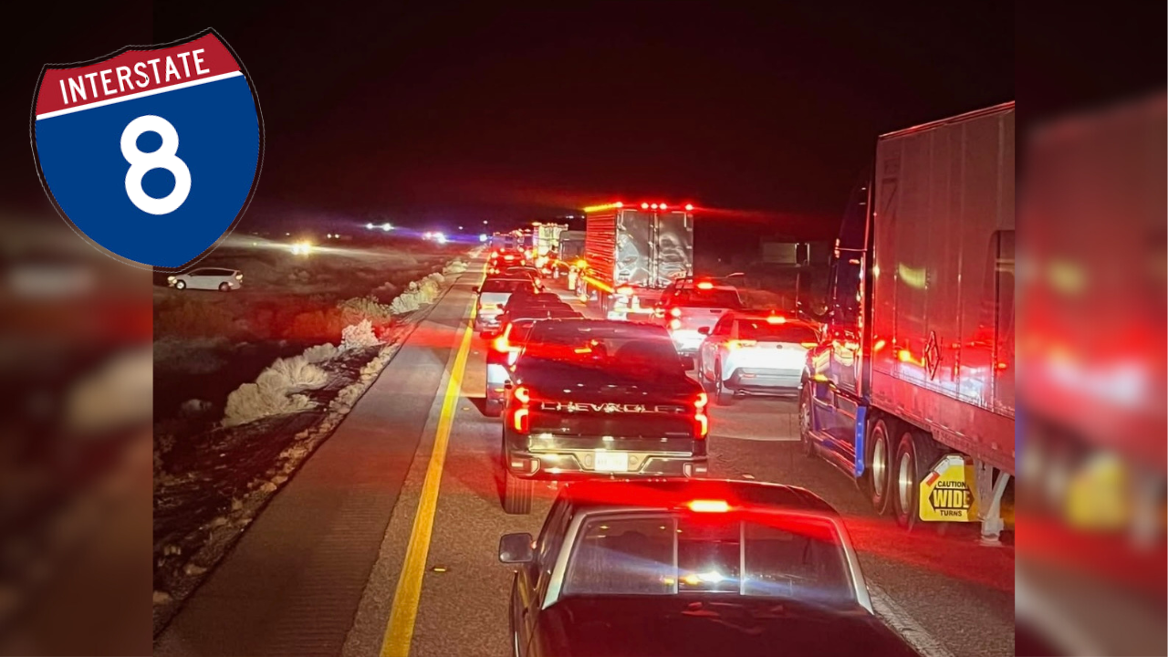 Two Major Traffic Collisions on I-8 Result in Injuries and Lane Closures, 6 cars involved 