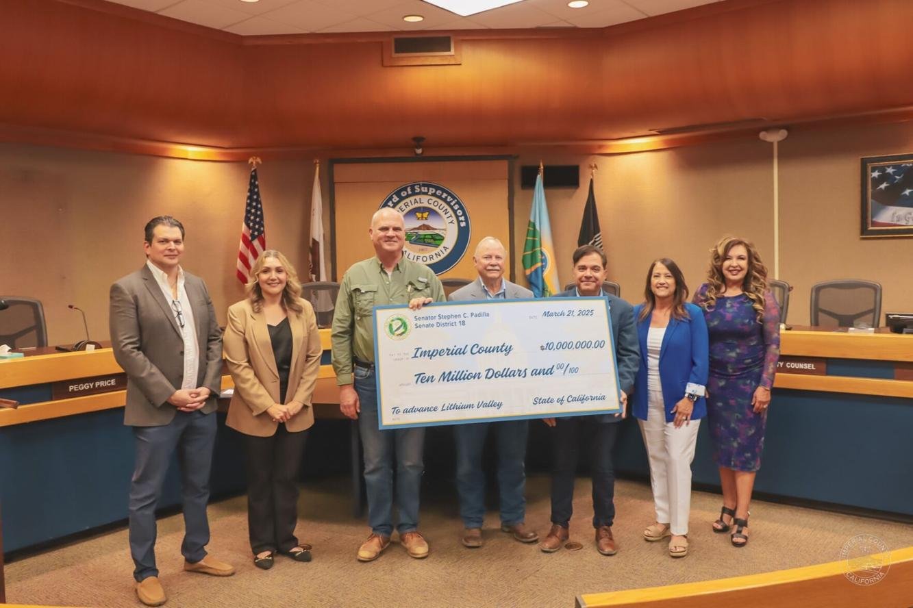Senator Padilla Presents $10 Million for Lithium Valley Development in Imperial County