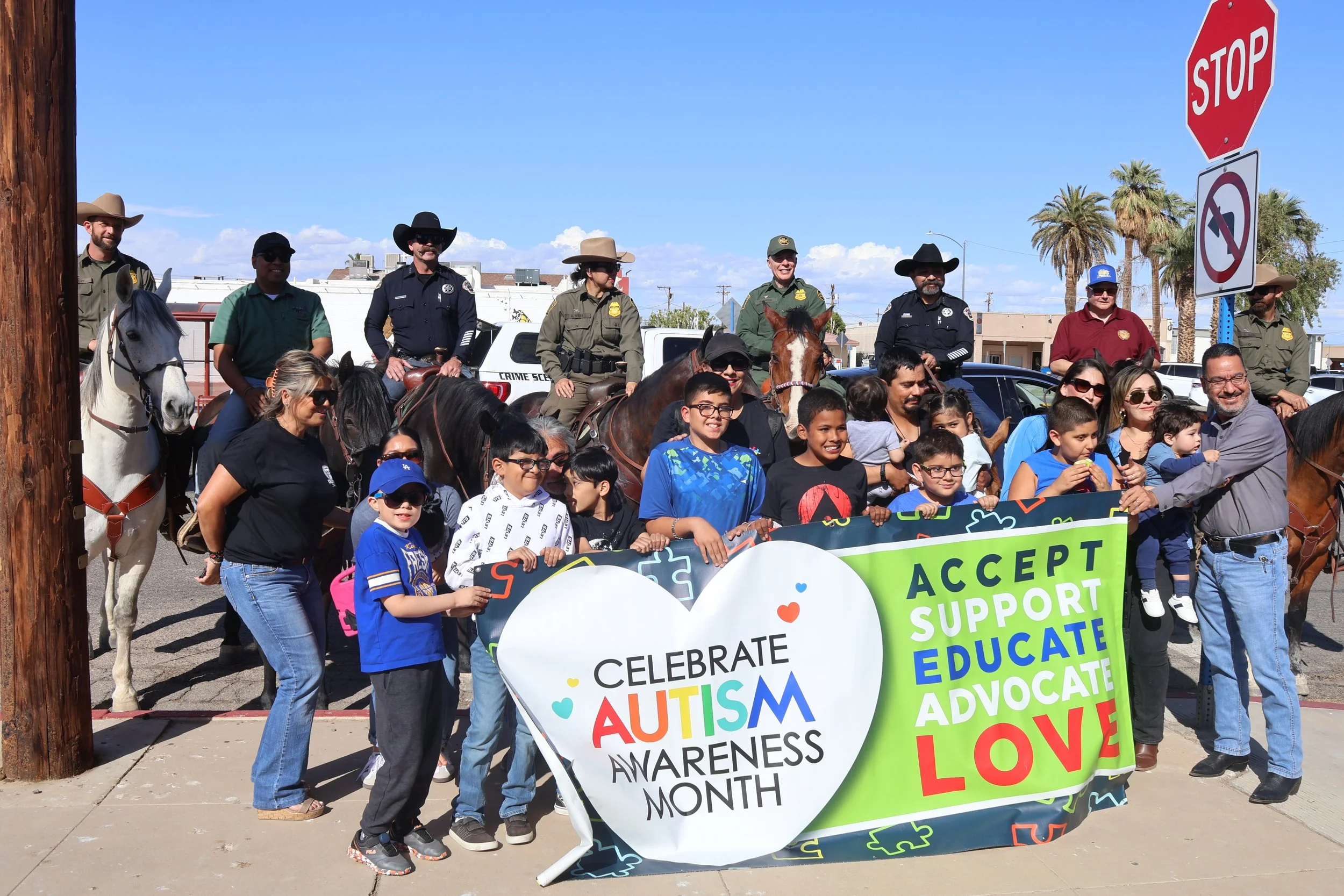 Brawley Police Hosts Annual Horseback Ride for Autism Awareness, Joined by Local Officials