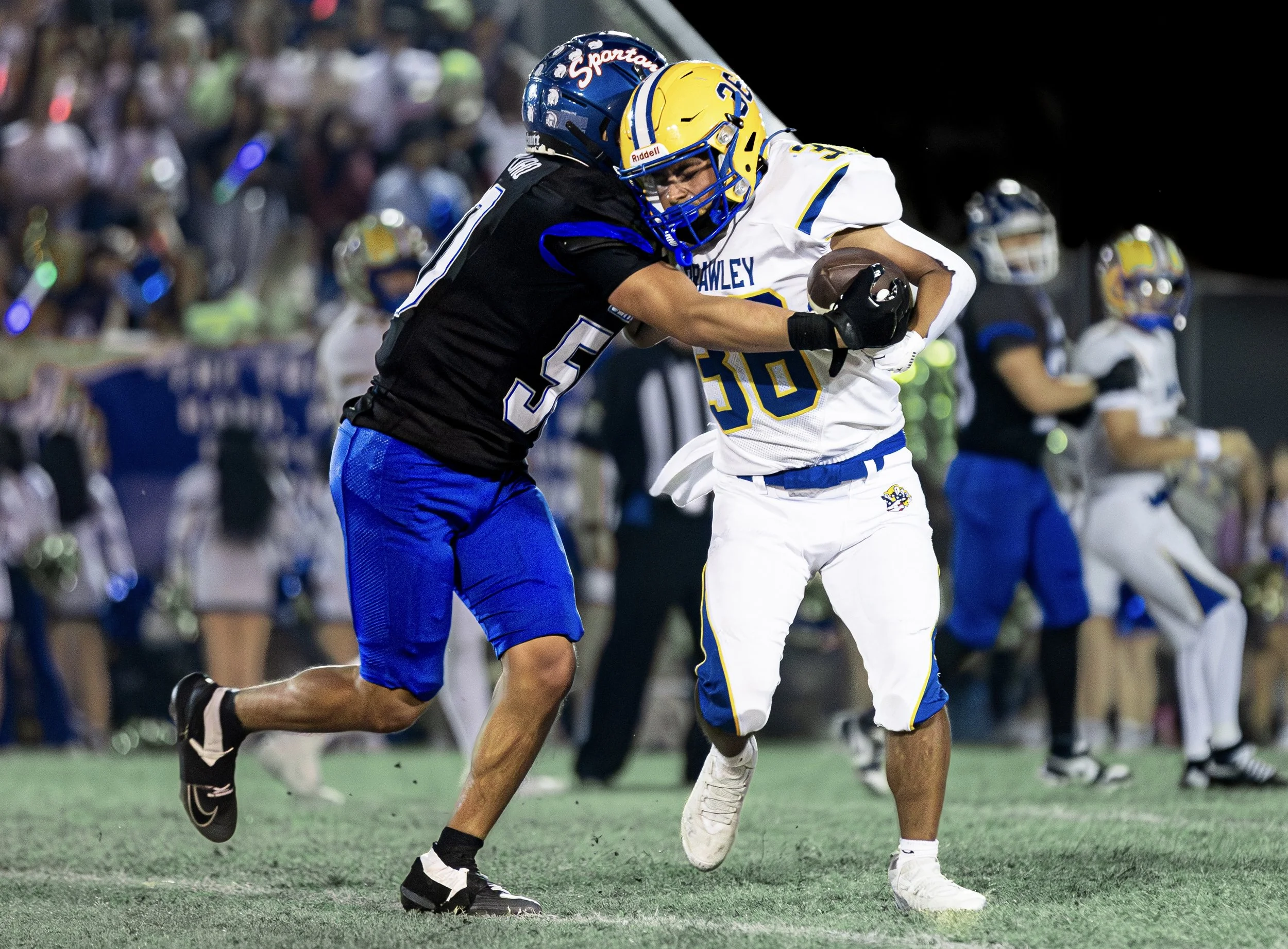 Bell Returns to Central After 24-3 Victory Against Brawley. 
