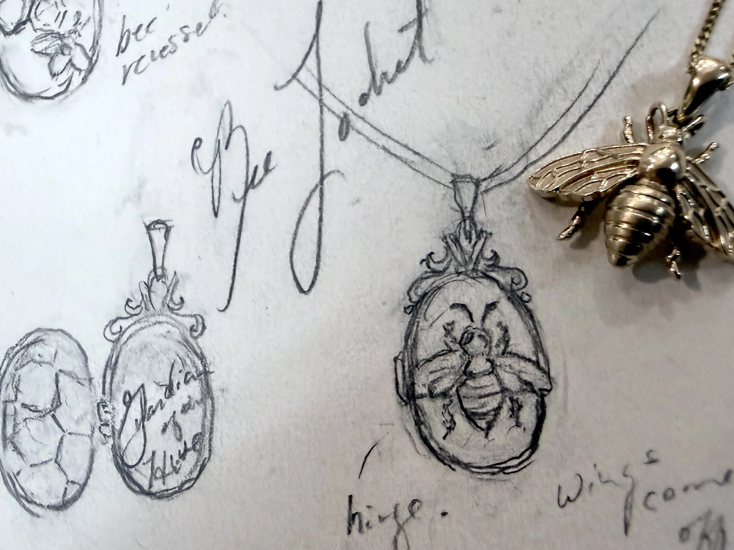 The Lorekeeper Bee Locket or Pendant-Coming Soon