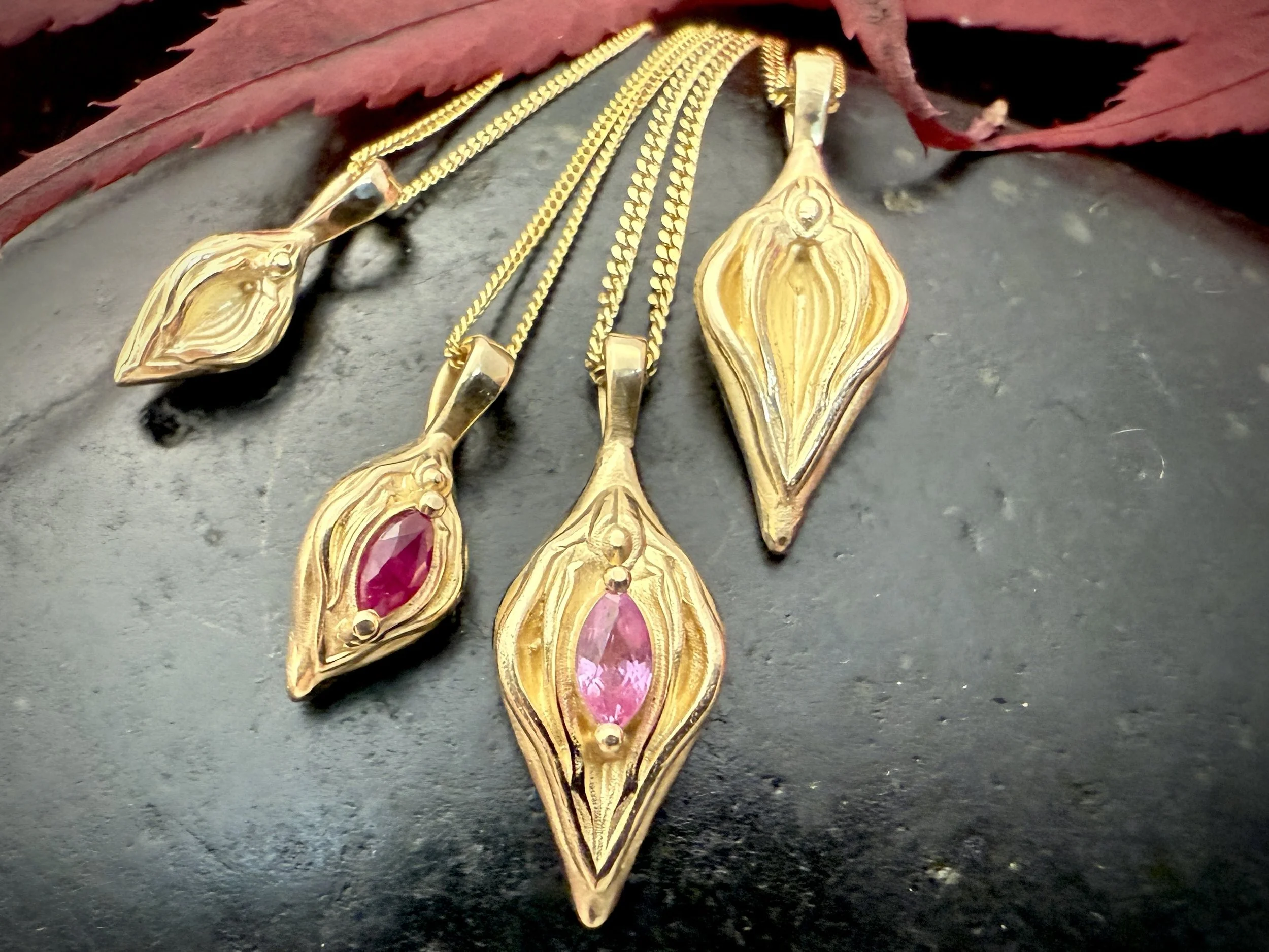 Petite Golden Yoni Pendant