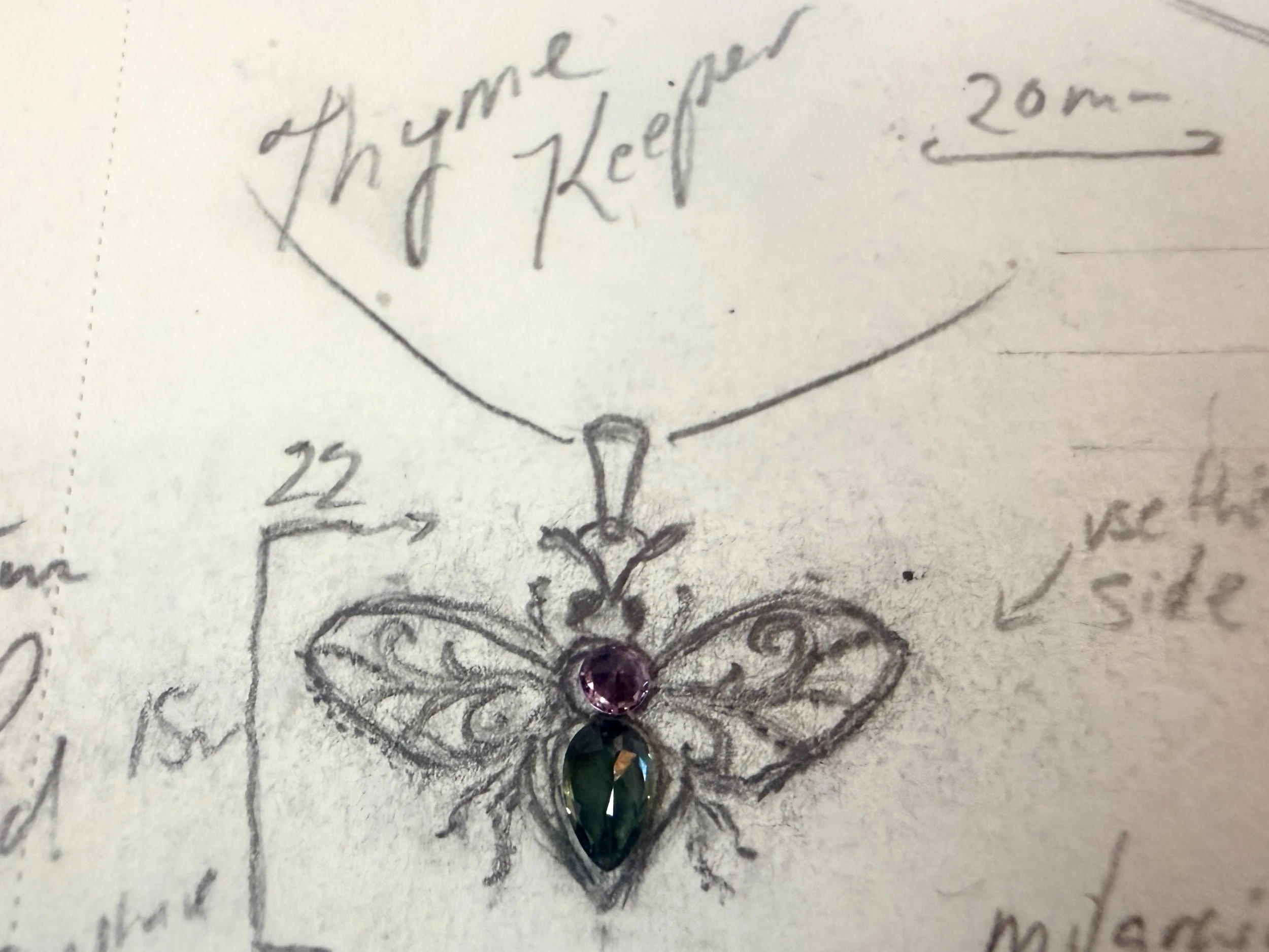 Coming Soon-Thyme Keeper Bee Pendant