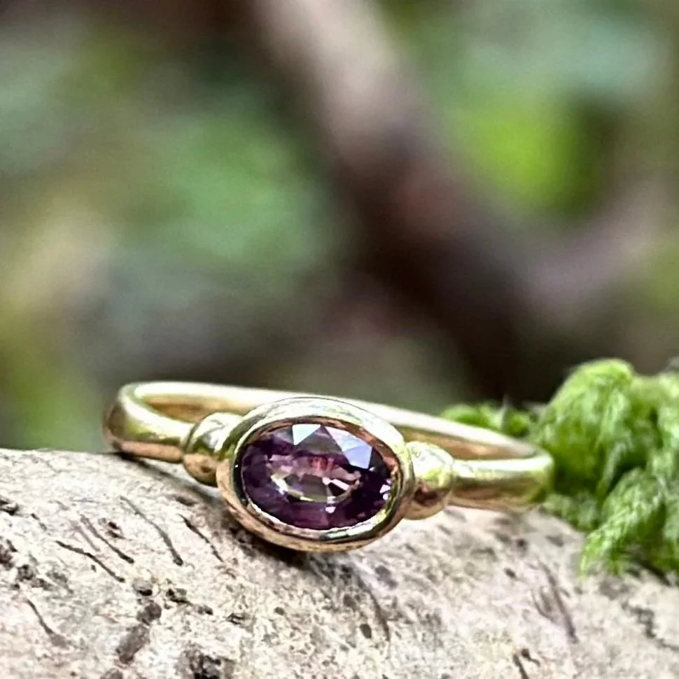 Andromeda Magenta Sapphire Ring